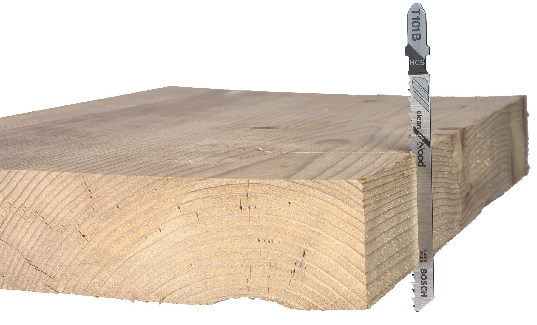BOSCH T101BF 5-Piece 4-Inch 10 TPI Variable Pitch T-Shank Jigsaw Blades for Hardwood Cutting - Silver | Perfect for DIY Woodworking, Furniture Making & Home Renovation Projects