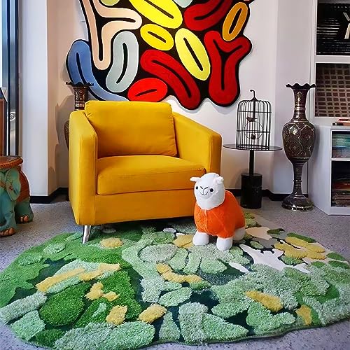 Round Moss Rug