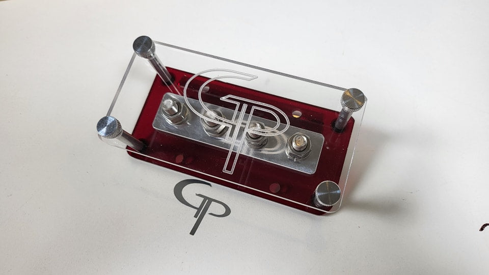 Universal 4 Spot GP Distribution Block - Heavy Duty Electrical Power Splitter for Car Audio, Marine, and RV Applications