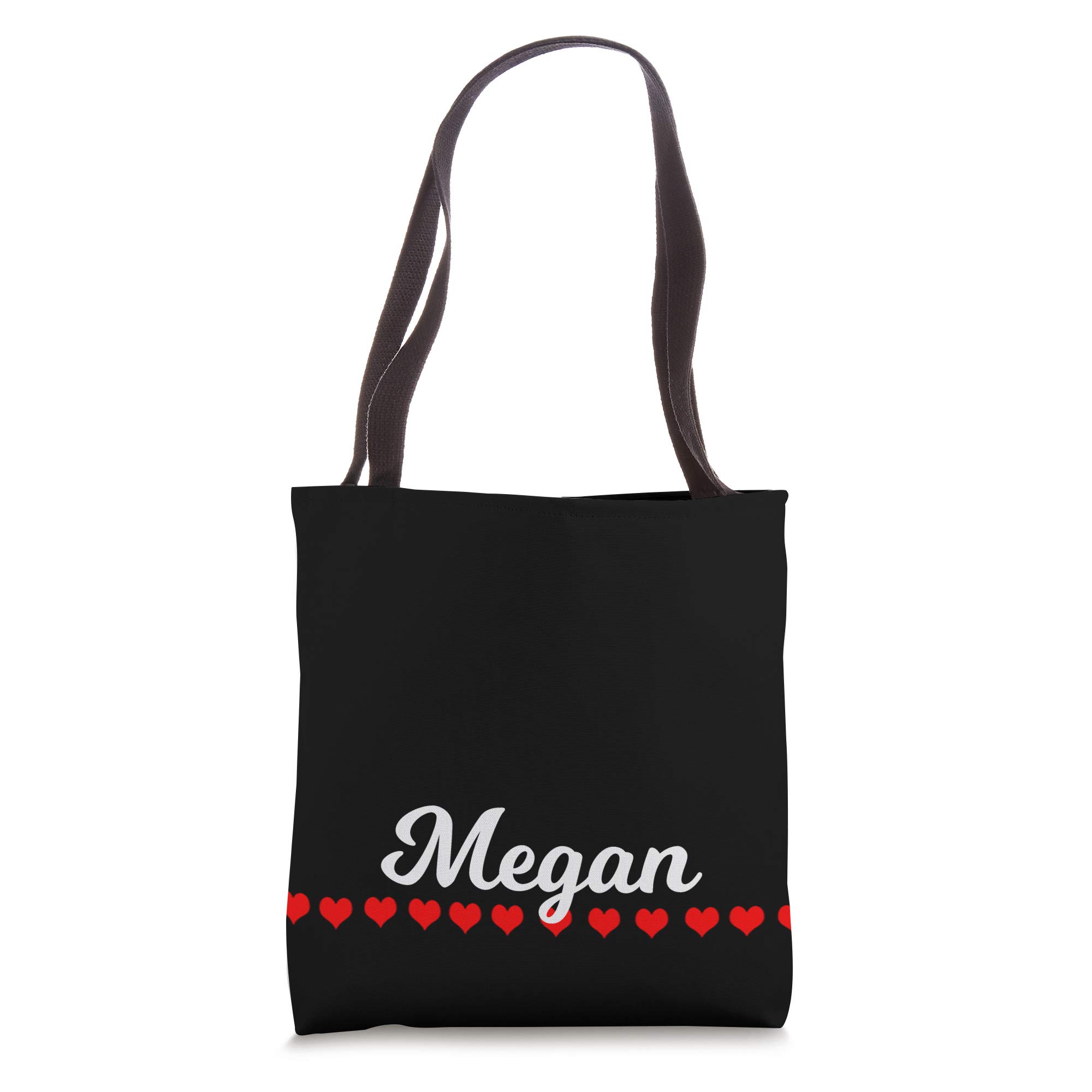 Personalized Megan Name Tote Bag - Durable Cotton Canvas Shopper with Reinforced Handles - Perfect for School, Work, Beach & Grocery Shopping