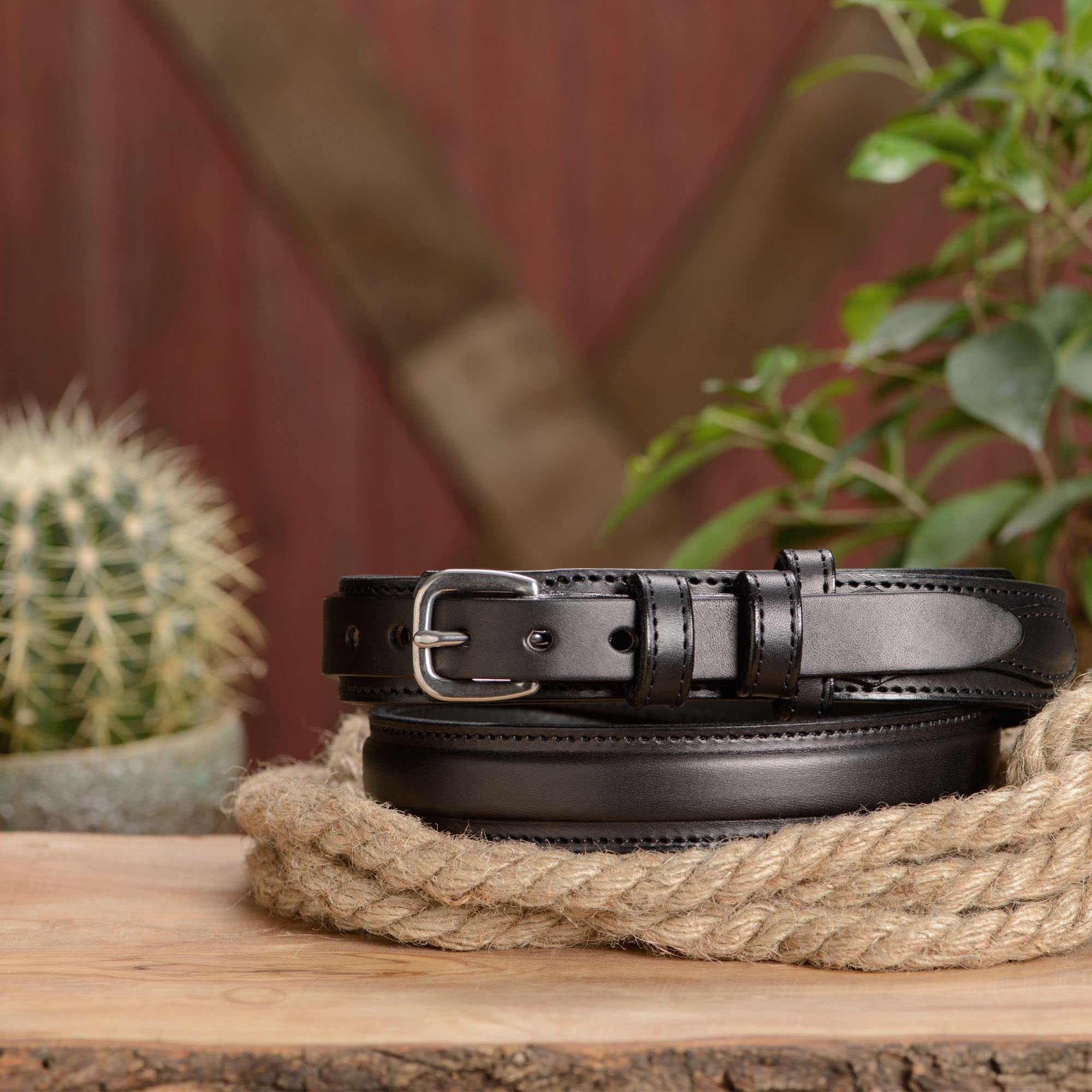 Premium Bullhide Leather Belt for Men - 1.25