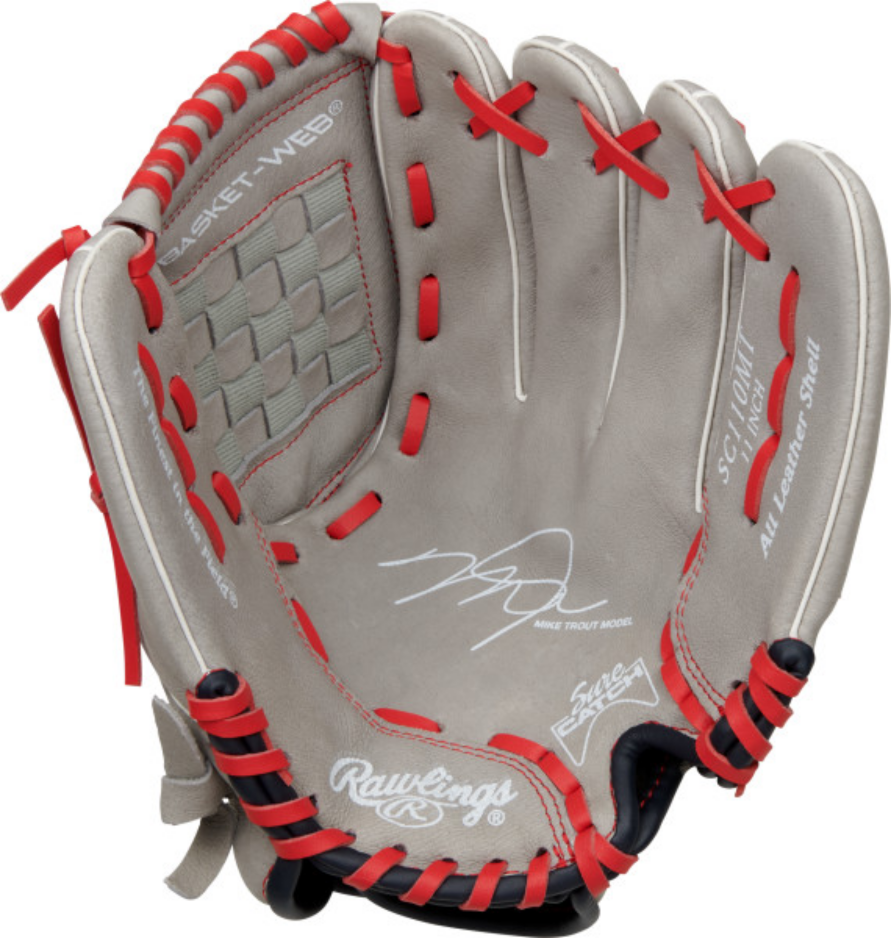 Rawlings Sure Catch Mike Trout Youth Baseball Glove - 11 Inch - Perfect for Little League Games & Baseball Practice