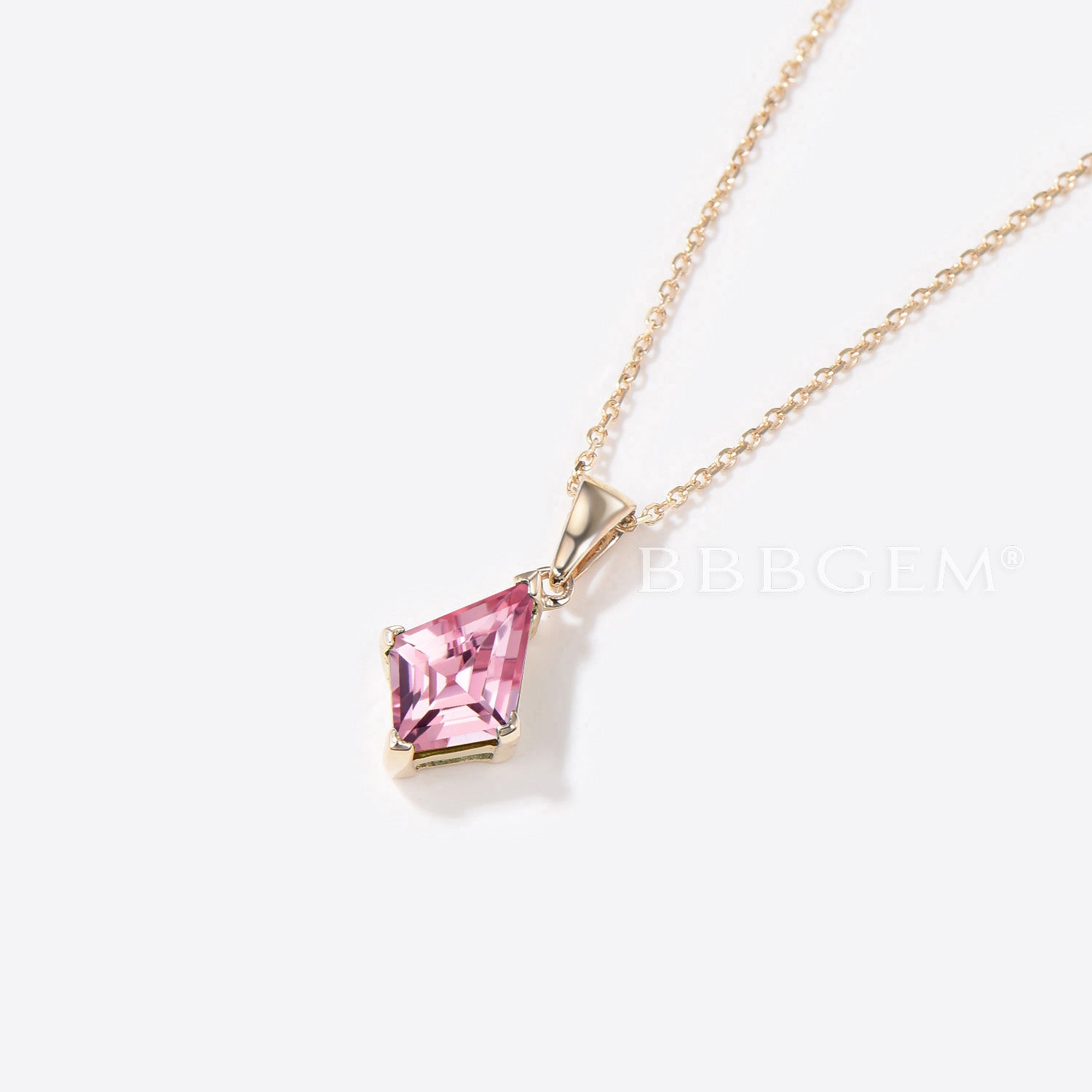 Exquisite Padparadscha Sapphire Necklace in Rose Gold - Peach Sapphire Pendant Jewelry for Women | Perfect for Weddings, Anniversaries & Special Occasions