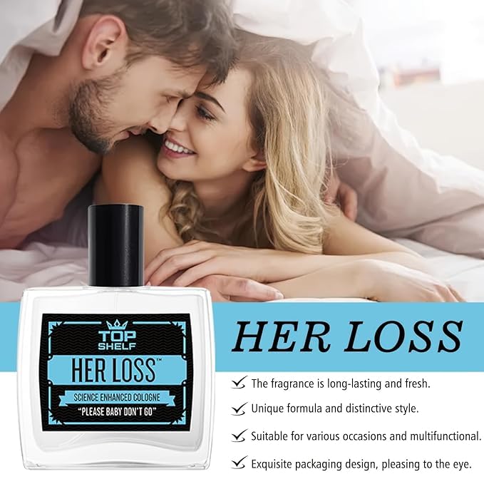 Her Loss Cologne for Men 3.3oz (100ml) - Pheromone Perfume Spray with Hypnosis 2.0 Technology | Science Enhanced Fragrance for Confidence & Attraction | Perfect for Dates, Nightlife & Special Occasions