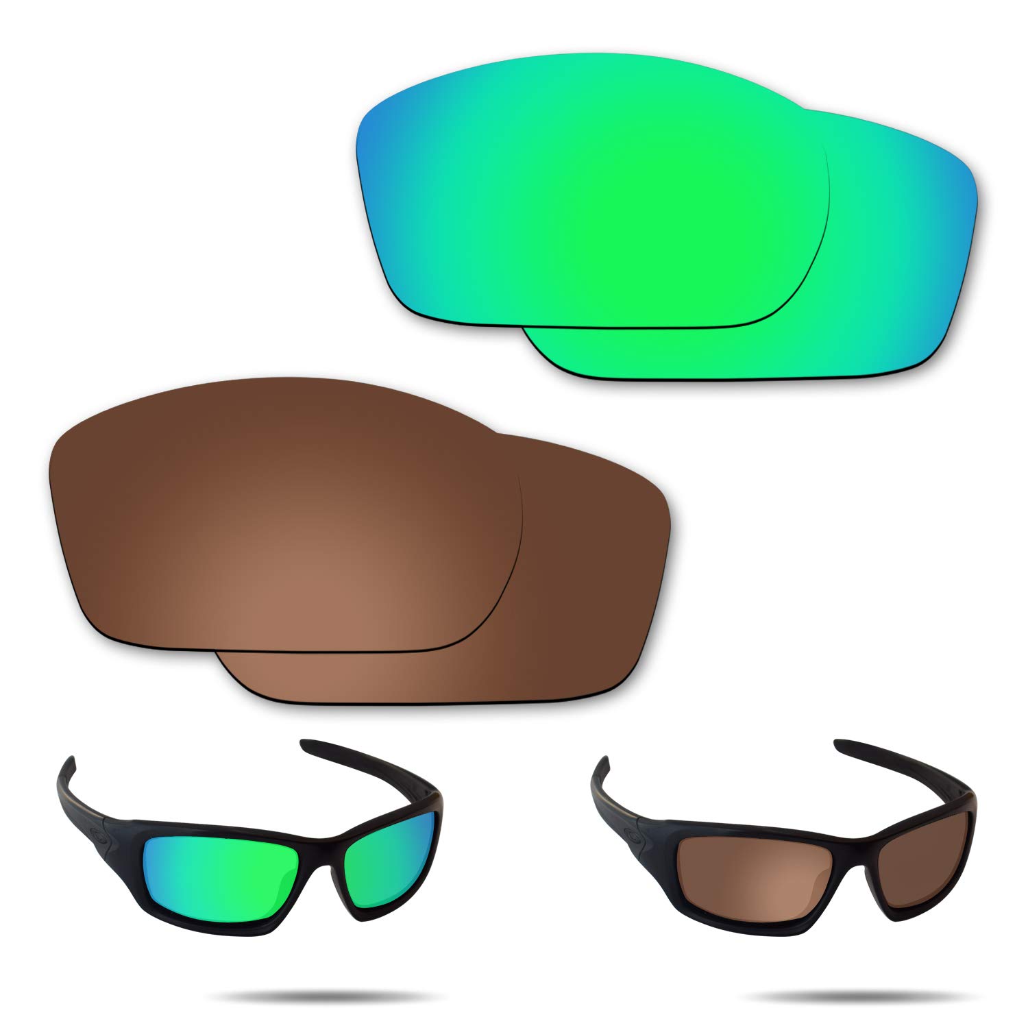 Oakley Valve Sunglasses Replacement Lenses - Polarized & UV Protection - Perfect for Sports, Driving & Outdoor Activities