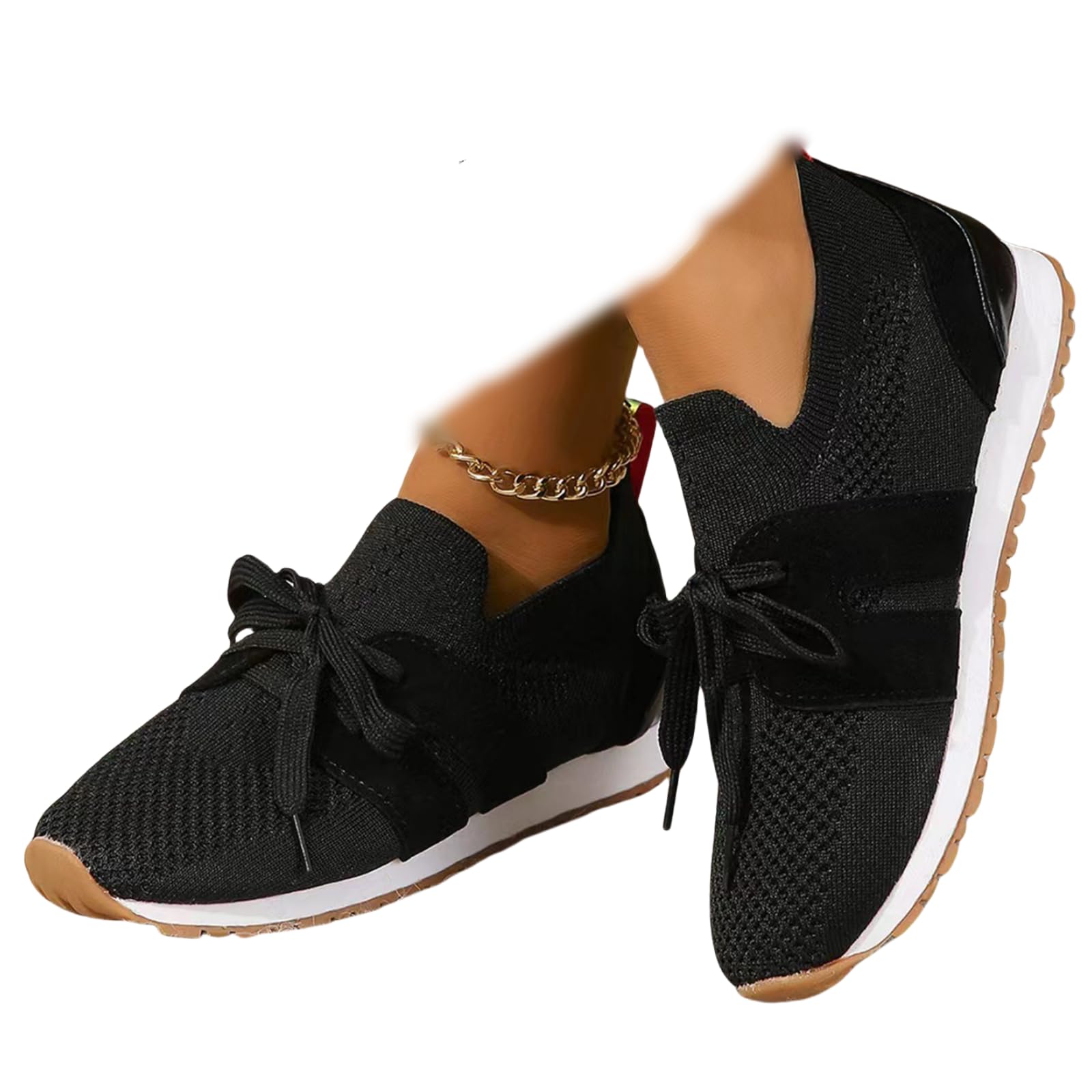 Ladmiple Women's Running Shoes - Lightweight Jogging Sneakers for Walking, Gym & Tennis | Slip-On Athletic Shoes for Casual Wear & Workouts