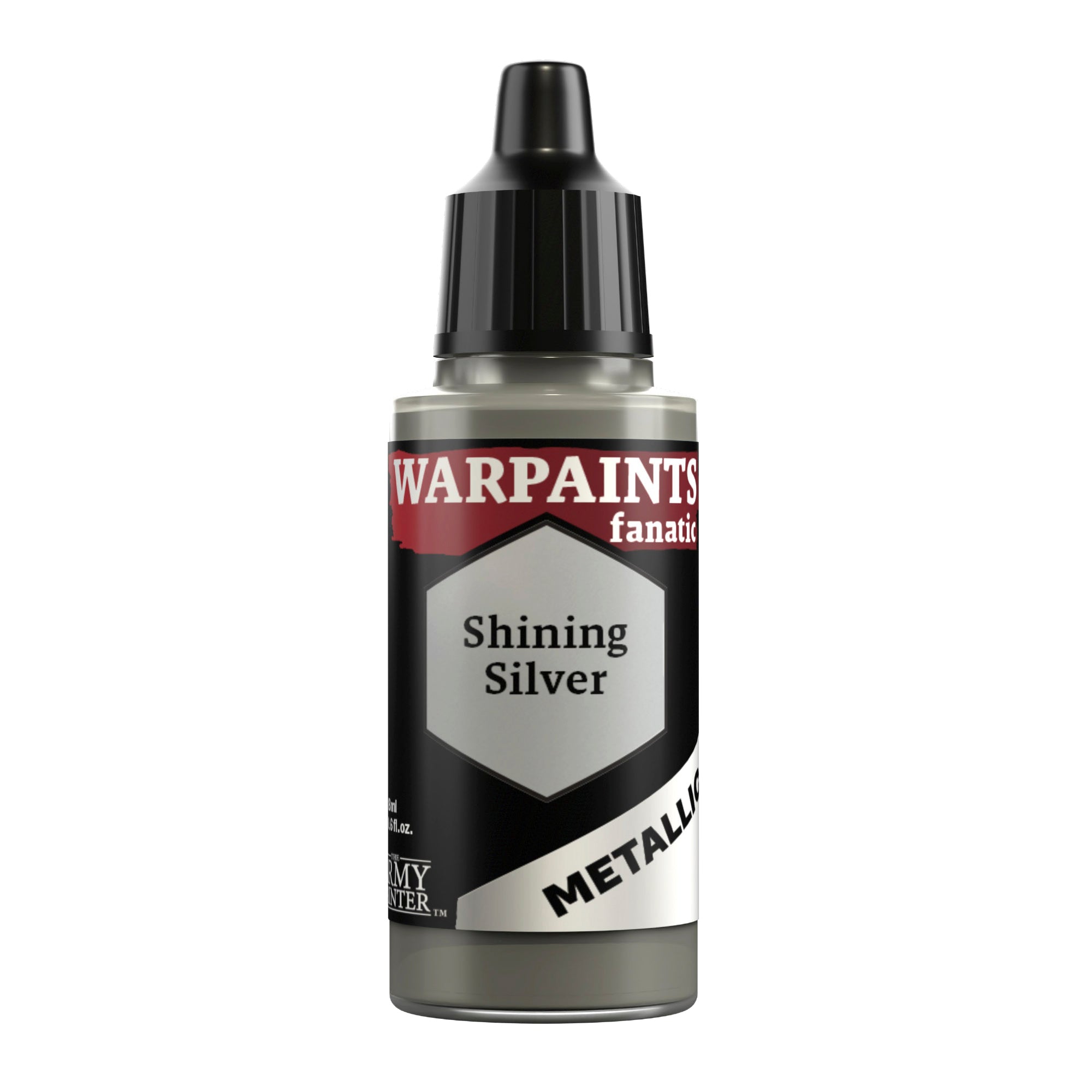 Warpaints Fanatic Metallic Shining Silver - High-Quality Metallic Paint for Miniatures & Models - Perfect for Warhammer, D&D, and Cosplay Projects