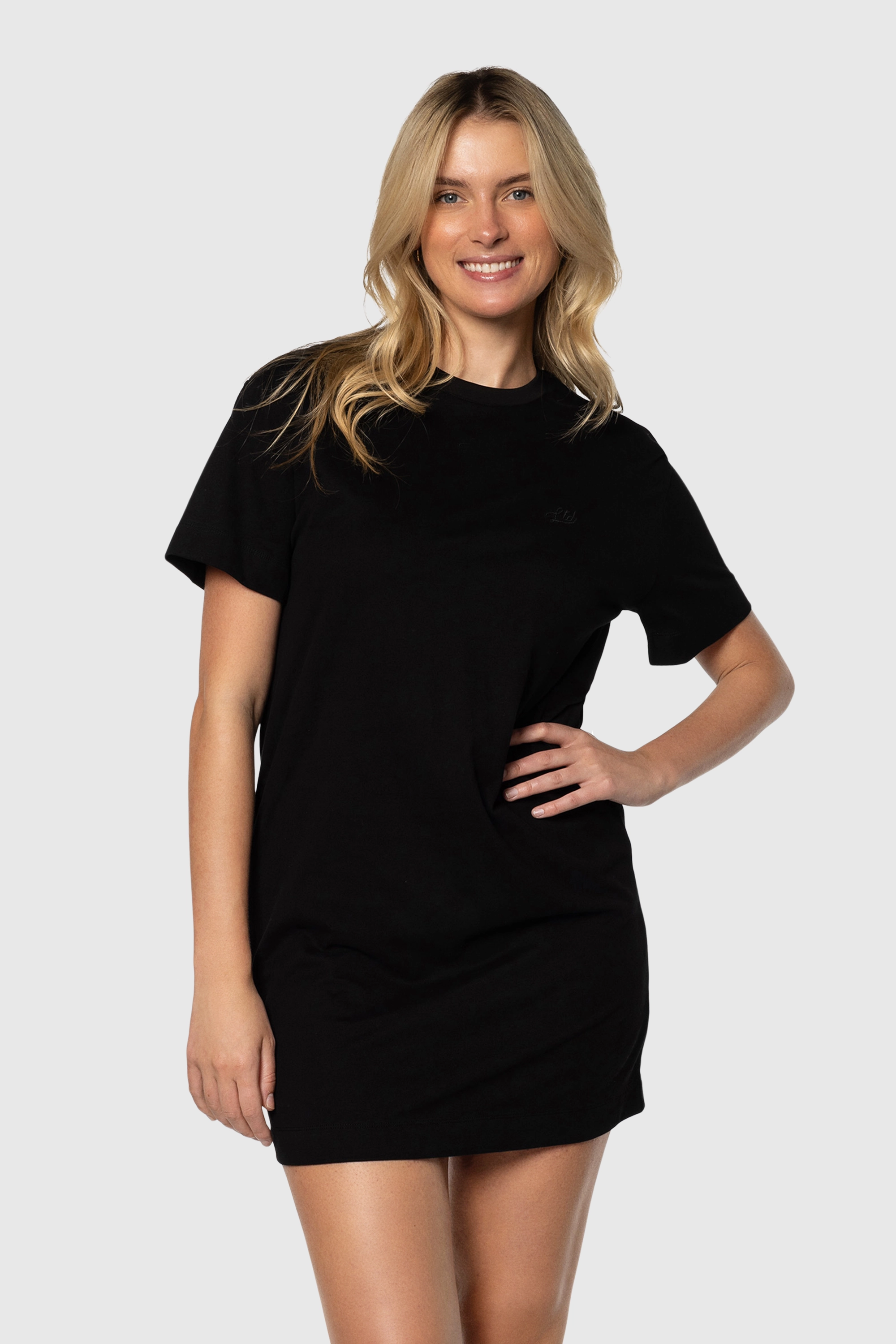 Women's Tee Dress with Speckle Print - Casual Summer T-Shirt Dress for Beach, Vacation & Everyday Wear