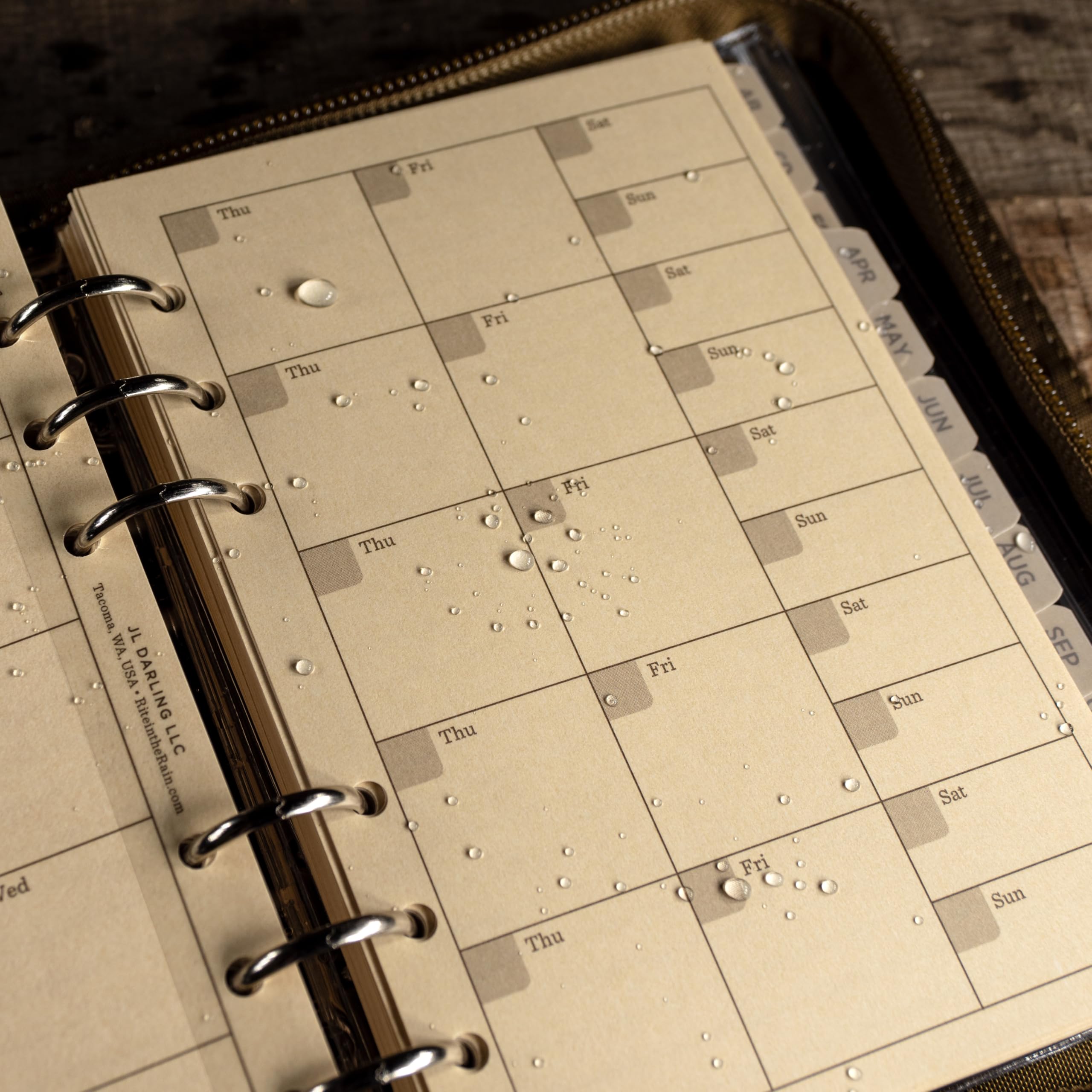 Rite In The Rain Weatherproof Field Planner Kit - 4.625 x 7 Inches Tan Paper, MultiCam Cover (No. 9255M) - Ideal for Outdoor Adventures, Hiking, Camping & Military Use