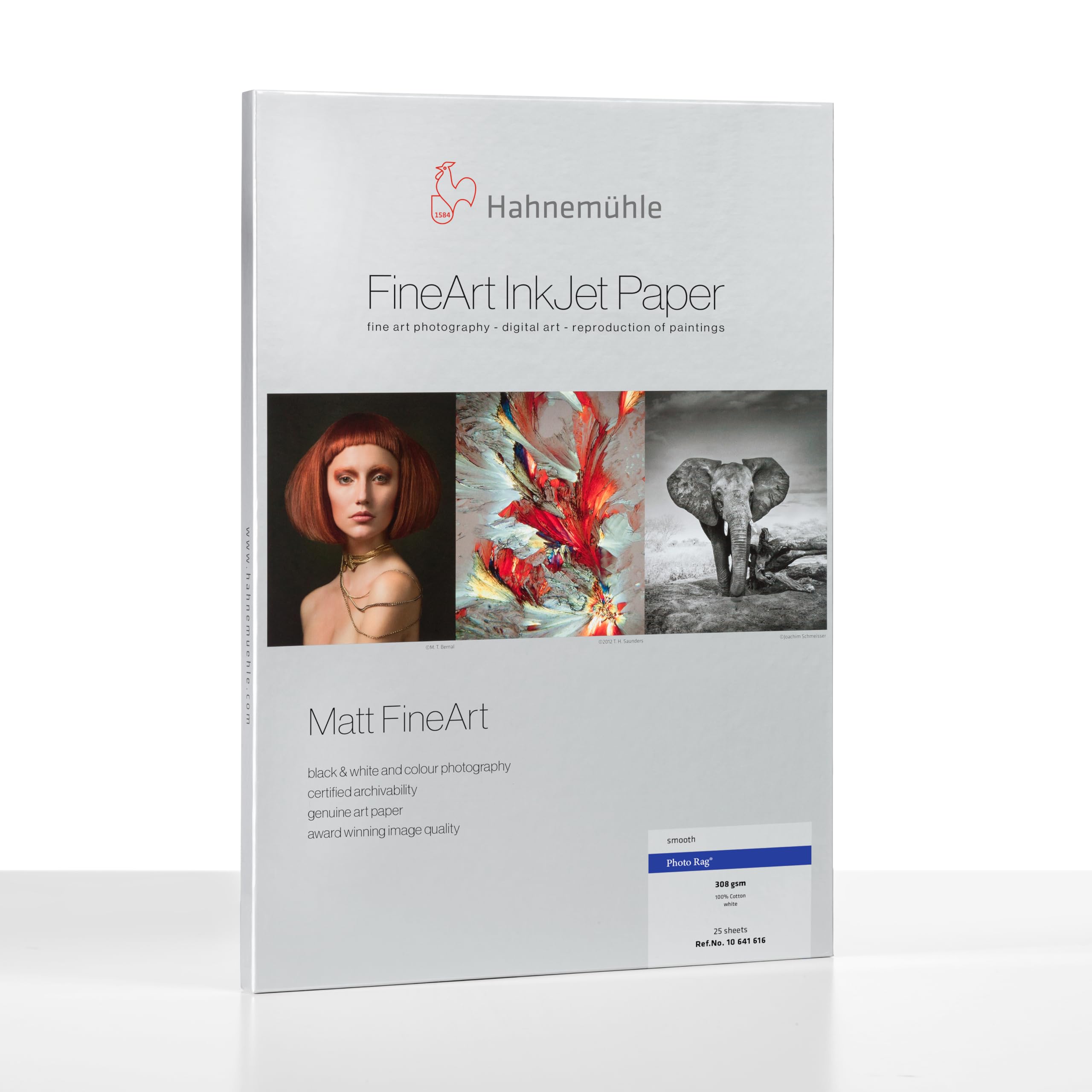 Hahnemühle Photo Rag 308 Fine Art Paper - A2 Size (16.5x23.4 in) - 25 Sheets Pack - Premium Inkjet Paper for Photography & Art Prints - Perfect for Professional Printing, Framing & Gifts