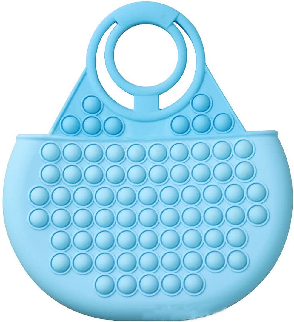 QZUnique Pop Purse Fidget Tote Bag - Silicone Push Bubble Stress Relief Handbag for Women | Perfect for Anxiety Relief, Office Breaks & Travel Accessories