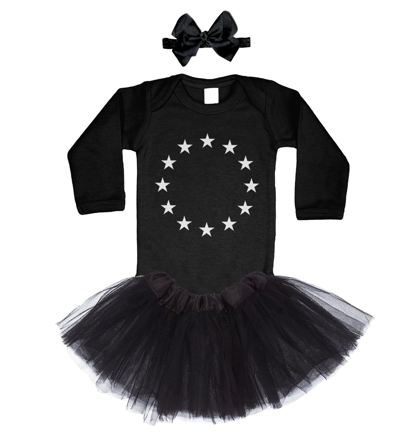 Tcombo Lightning Bolts Baby Outfit Set - David Rose Sweater Parody Bodysuit, Tutu Skirt & Headband | Cute Photo Shoot & Birthday Party Costume