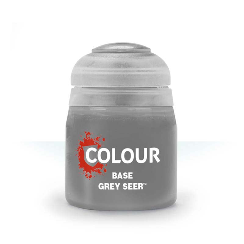 Citadel Base Grey Seer - Premium Miniature Paint for Warhammer & Tabletop Gaming - Perfect for Base Coating & Layering Techniques