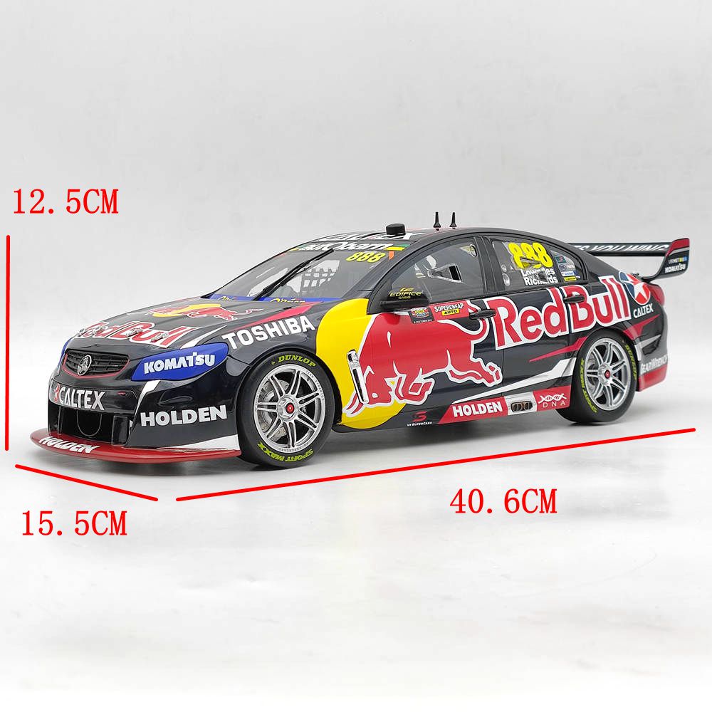 1:12 Scale Red Bull 2015 Bathurst Winner #888 Holden VF Commodore B12H15Q Resin Model Car - Collectible Diecast Racing Toy Gift for Car Enthusiasts & Display Decor for Office/Home