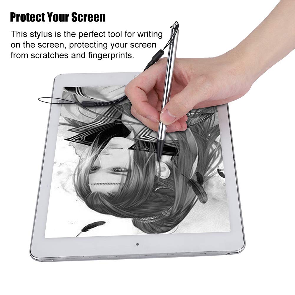Resistive Touch Pen for Tablets & Writing Boards - Compatible with MP4/MP5 Devices (Silver) | Stylus for Drawing, Note-Taking & Digital Signatures