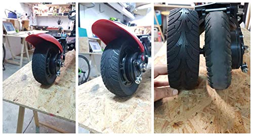 8 Inch Universal Electric Scooter Rear Tire - 200x60 Non-Pneumatic Vacuum Wheel Replacement for Brushless Motor Scooters | Perfect for Commuting, Campus Travel & Urban Mobility