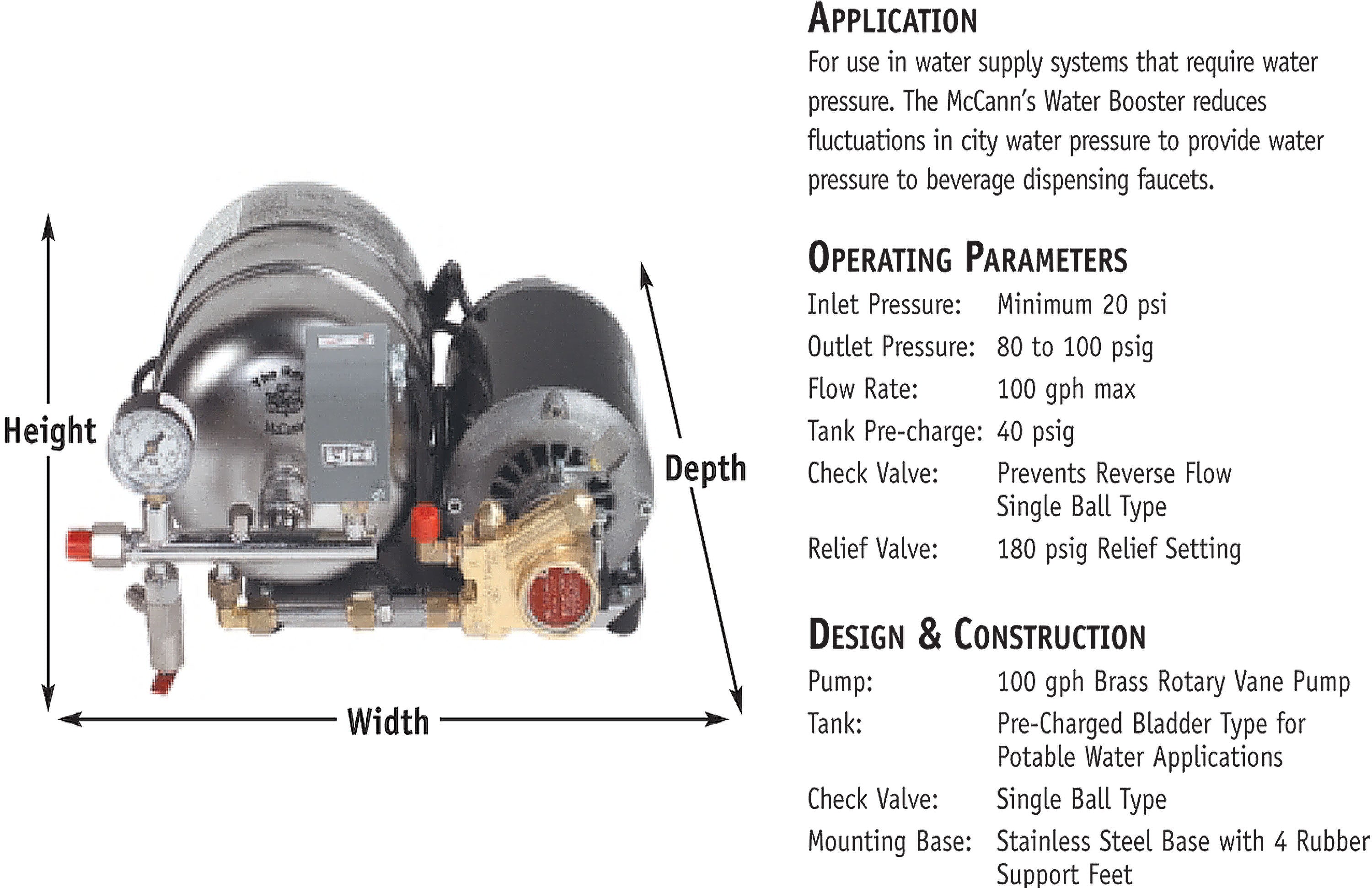 McCANN 2 & 4.4 Gallon Water Booster System - High Pressure Water Pump for Home & RV Use - Free Shipping | Perfect for Camping, Off-Grid Living & Emergency Water Supply