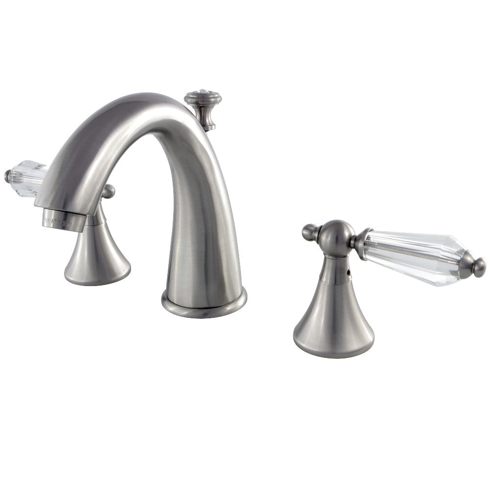 Aqua Eden KS2971WLL 8-Inch Widespread Bathroom Faucet - Modern Brushed Nickel Finish for Vanity Sink - Perfect for Home & Hotel Bathroom Renovation