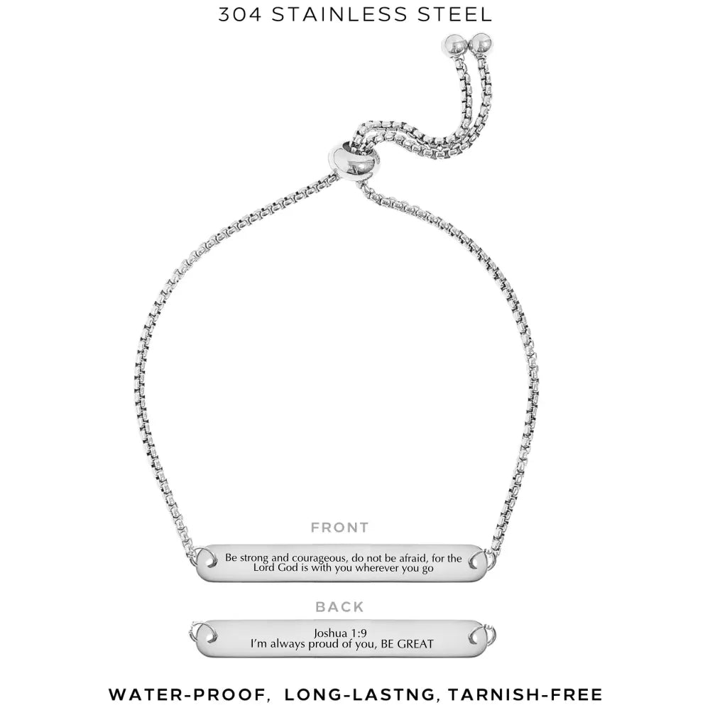 Personalized Engraved Rectangle Bracelet - Custom Name Jewelry Gift for Women & Men - Perfect for Anniversaries, Birthdays & Special Occasions - $40.00