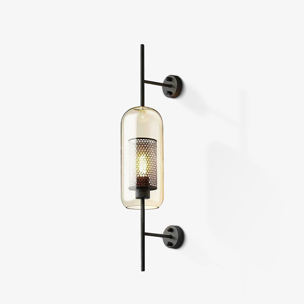 Chiswick Modern Glass Wall Light - Sleek Indoor/Outdoor Sconce for Living Room, Bedroom, Hallway & Patio Lighting