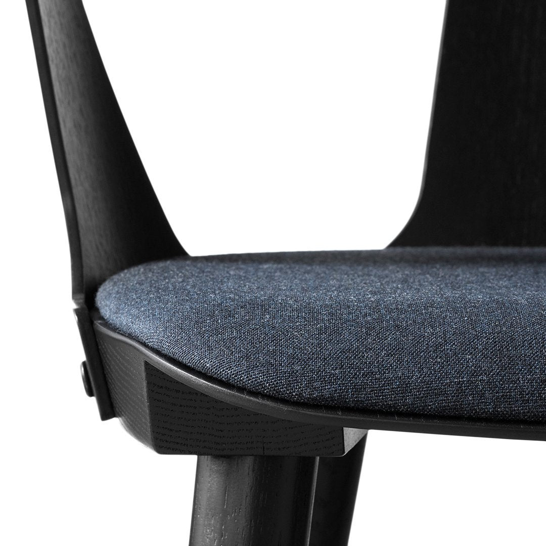 SK2 Modern Dining Chair with Upholstered Seat - Comfortable Kitchen & Dining Room Furniture for Home, Restaurant, and Office Use