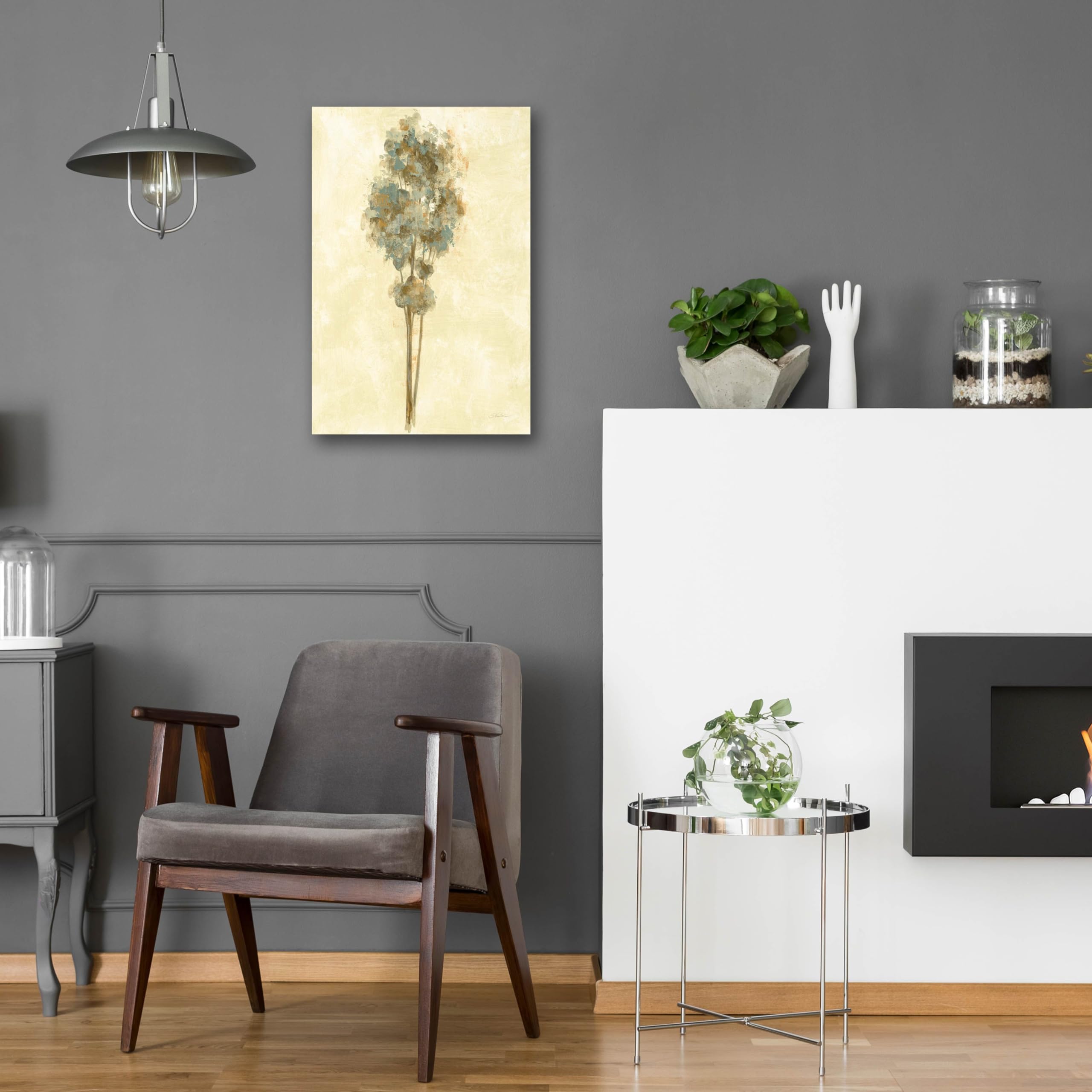 Ethereal Tree IV by Silvia Vassileva - 16x24 Inch Acrylic Glass Wall Art Painting, Modern Home Decor for Living Room, Bedroom & Office