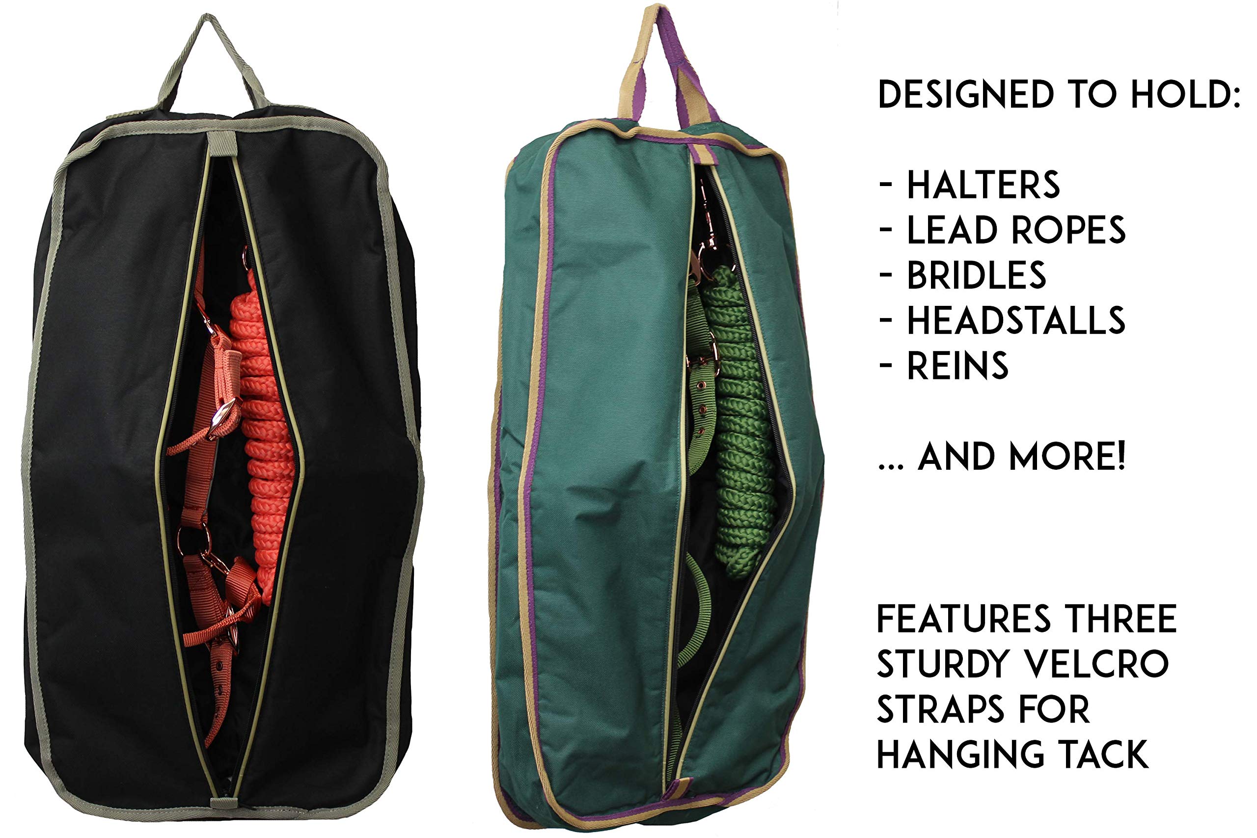 Derby Originals 3-Layer Padded Halter Bridle Carry Bag for Horse Tack – Waterproof & Durable Equestrian Gear Storage for Clean & Dry Protection – Perfect for Travel, Shows & Stable Organization