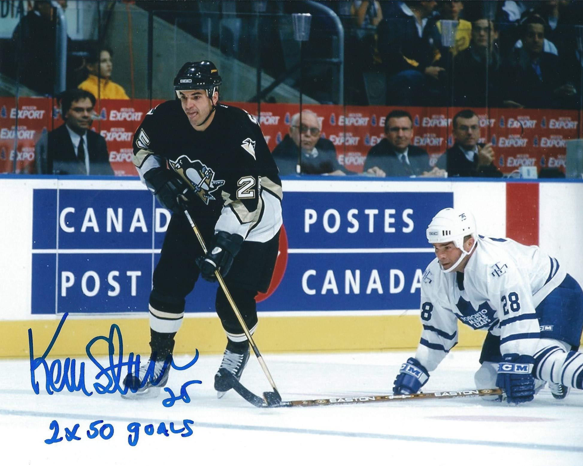 Autographed Kevin Stevens 8x10 Pittsburgh Penguins Photo - Signed Hockey Memorabilia for Collectors & Fans - Perfect for Man Cave, Sports Room Decor, or Gift for NHL Enthusiasts