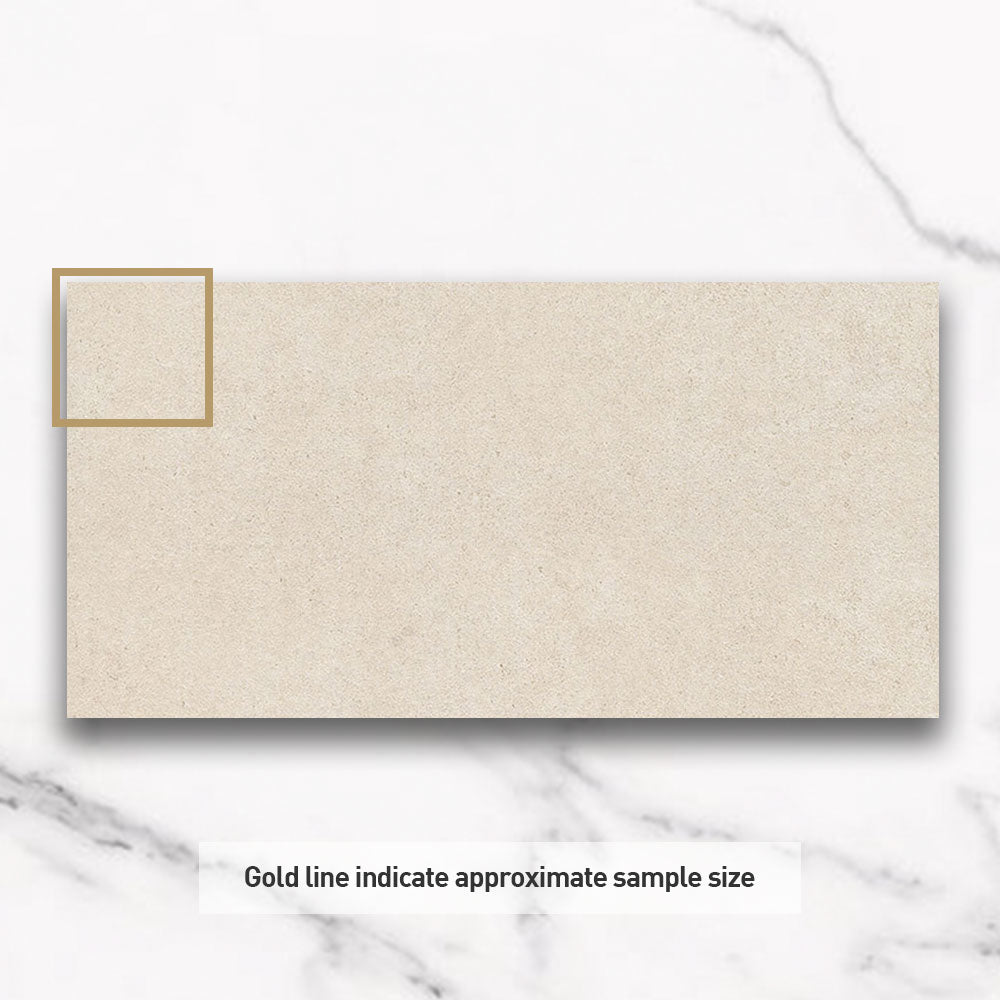 Premium Prague Cream 350x600x20mm Bullnose Concrete Look Outdoor Porcelain Tile - Durable & Weatherproof for Patios, Pool Decks & Garden Pathways