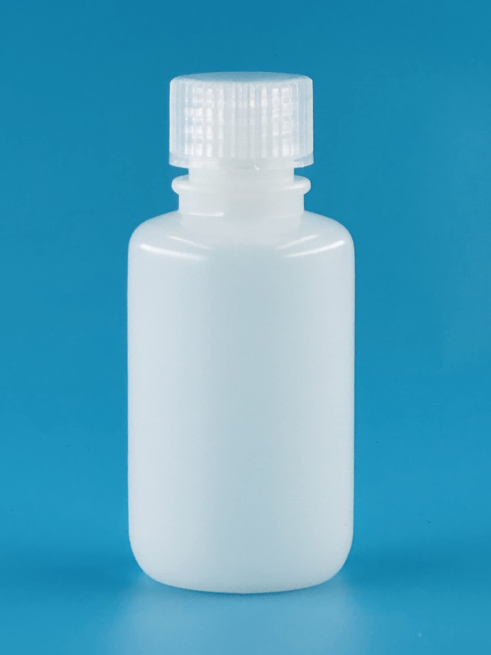 60ML 2OZ Narrow Mouth HDPE Plastic Reagent Bottles with PP Caps - Pack of 56 - Ideal for Lab Chemicals, Essential Oils & DIY Cosmetics Storage