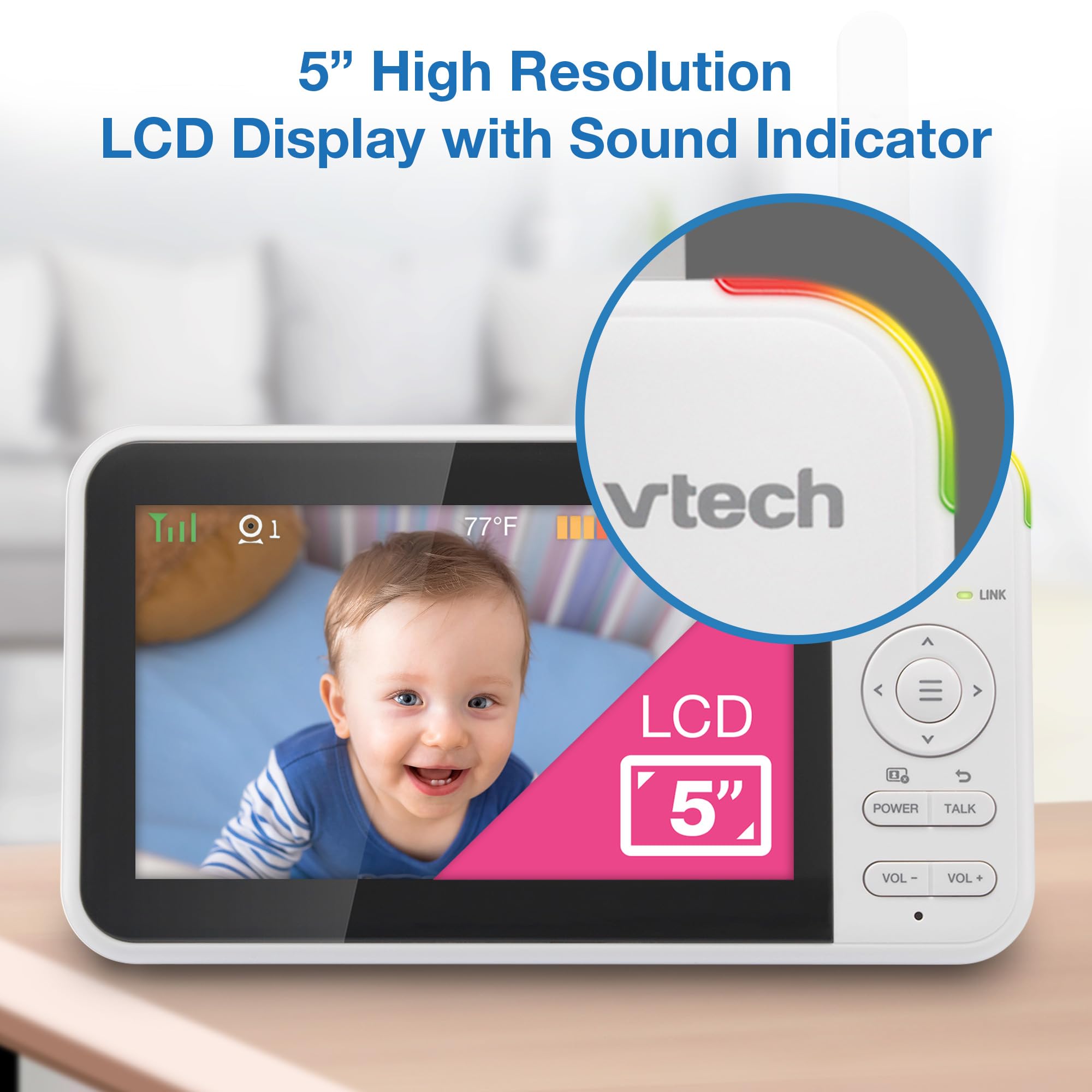 VTech VM924-3 Video Baby Monitor with 3 Cameras - 5
