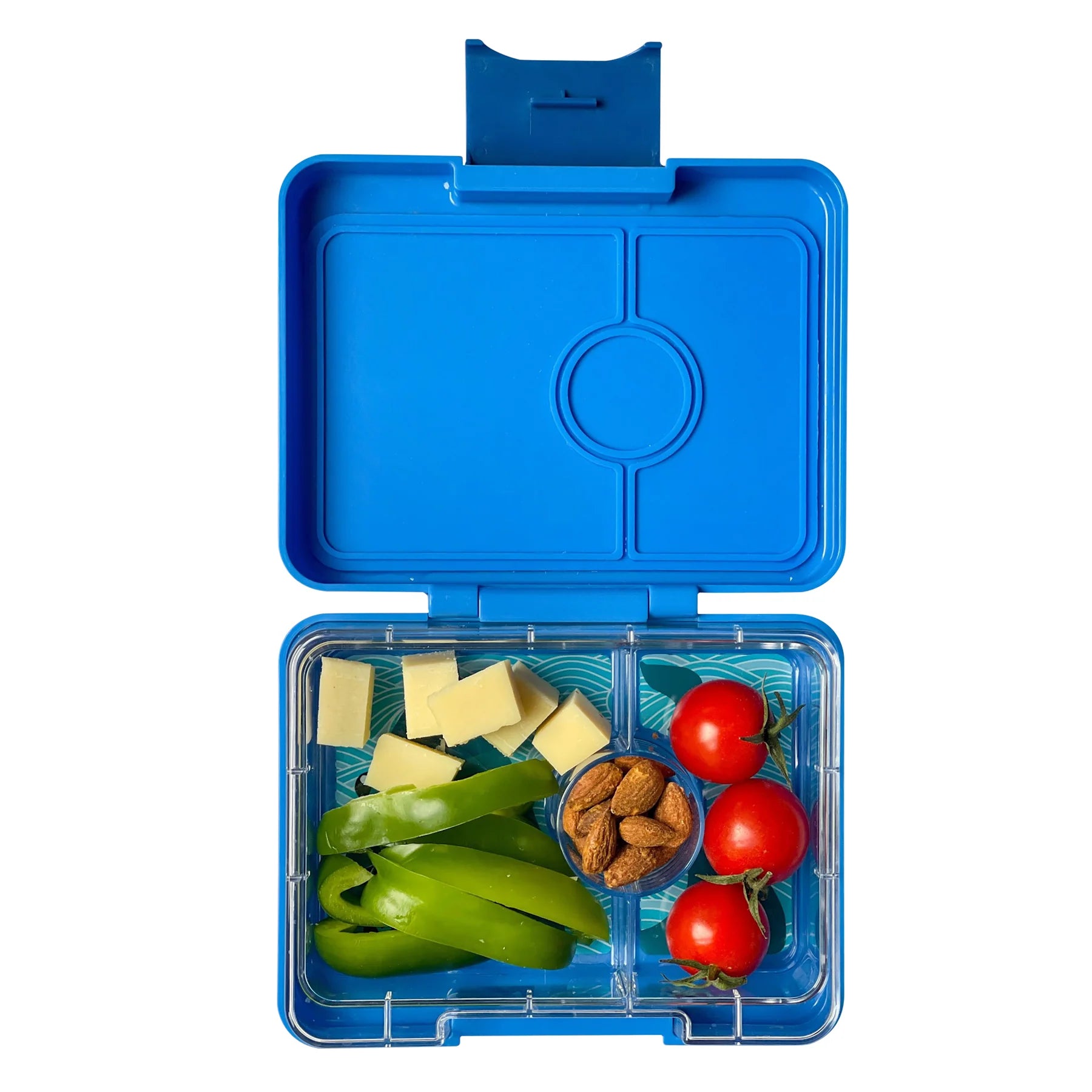 Yumbox Snack Box - Leak-Proof Bento Lunch Container for Kids, Surf Blue | Perfect for School, Picnics & Travel