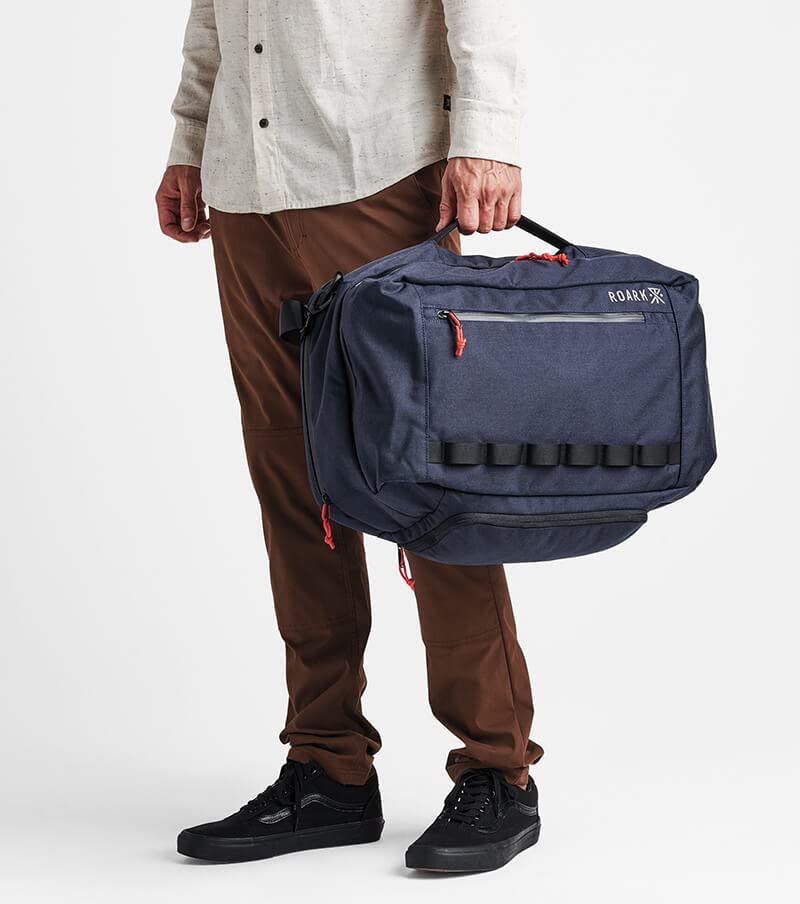 Roark 3 Day Fixer 35L Travel Backpack - Multi-Day Hiking & Commuter Pack with Laptop Compartment (Blue) - Perfect for Outdoor Adventures & Business Travel