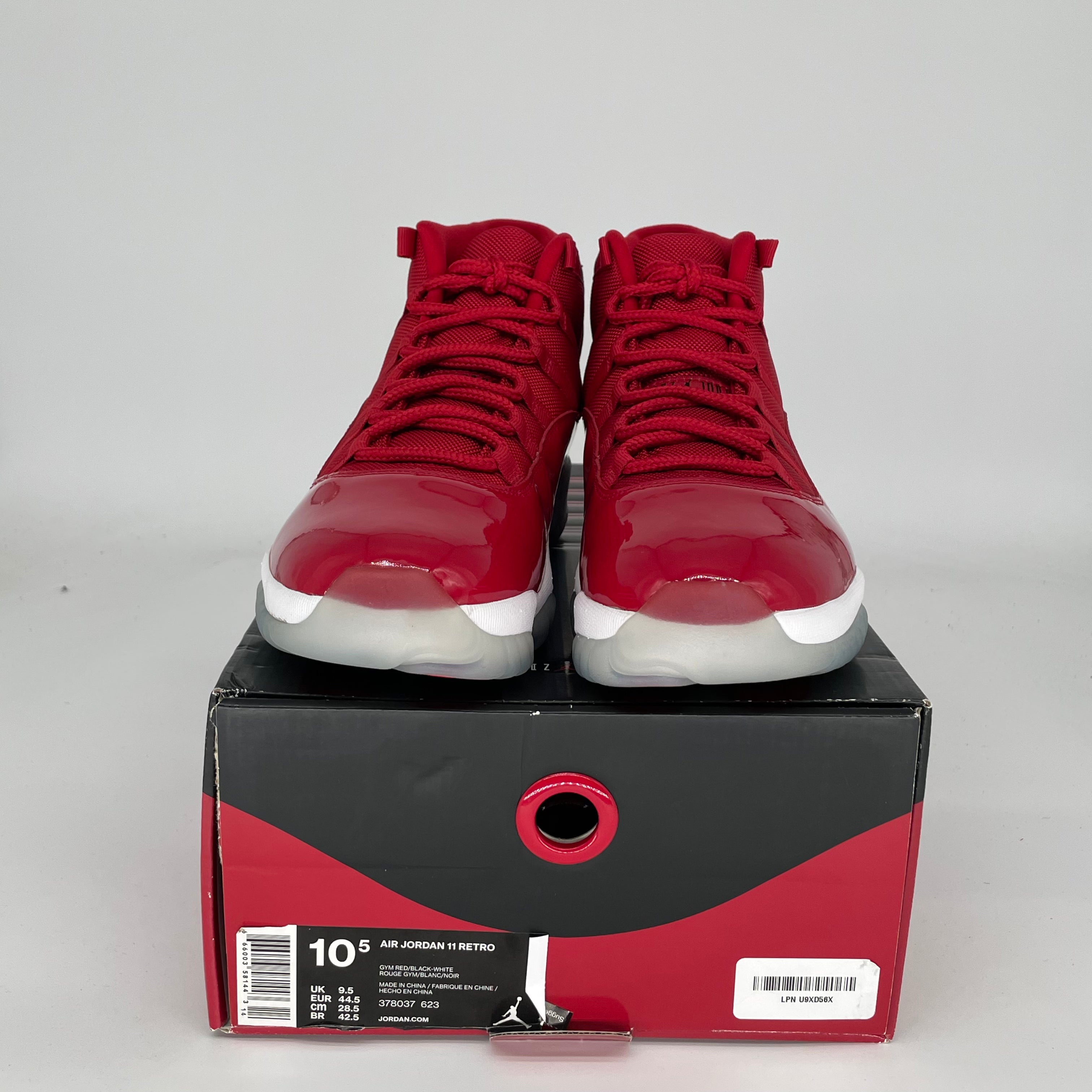 AIR JORDAN 11 WIN LIKE '96 Retro Basketball Shoes - Men's Size 10.5 (378037-623) - Perfect for NBA Games, Streetwear & Sneaker Collectors