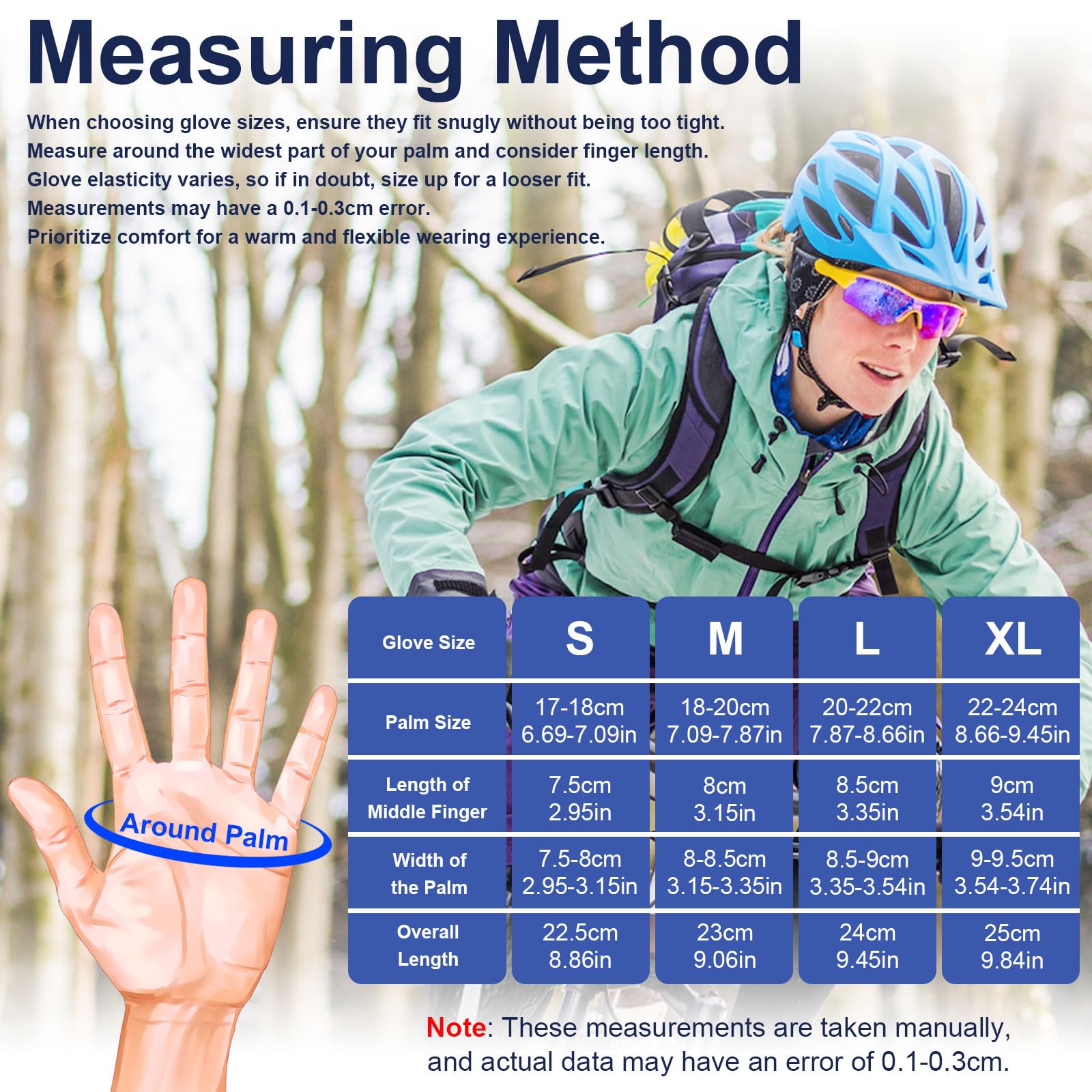 Winter Gloves for Men & Women - Anti-Slip Touchscreen, Windproof & Thermal Cycling Gloves for Cold Weather - Perfect for Walking, Riding, Driving & Outdoor Activities