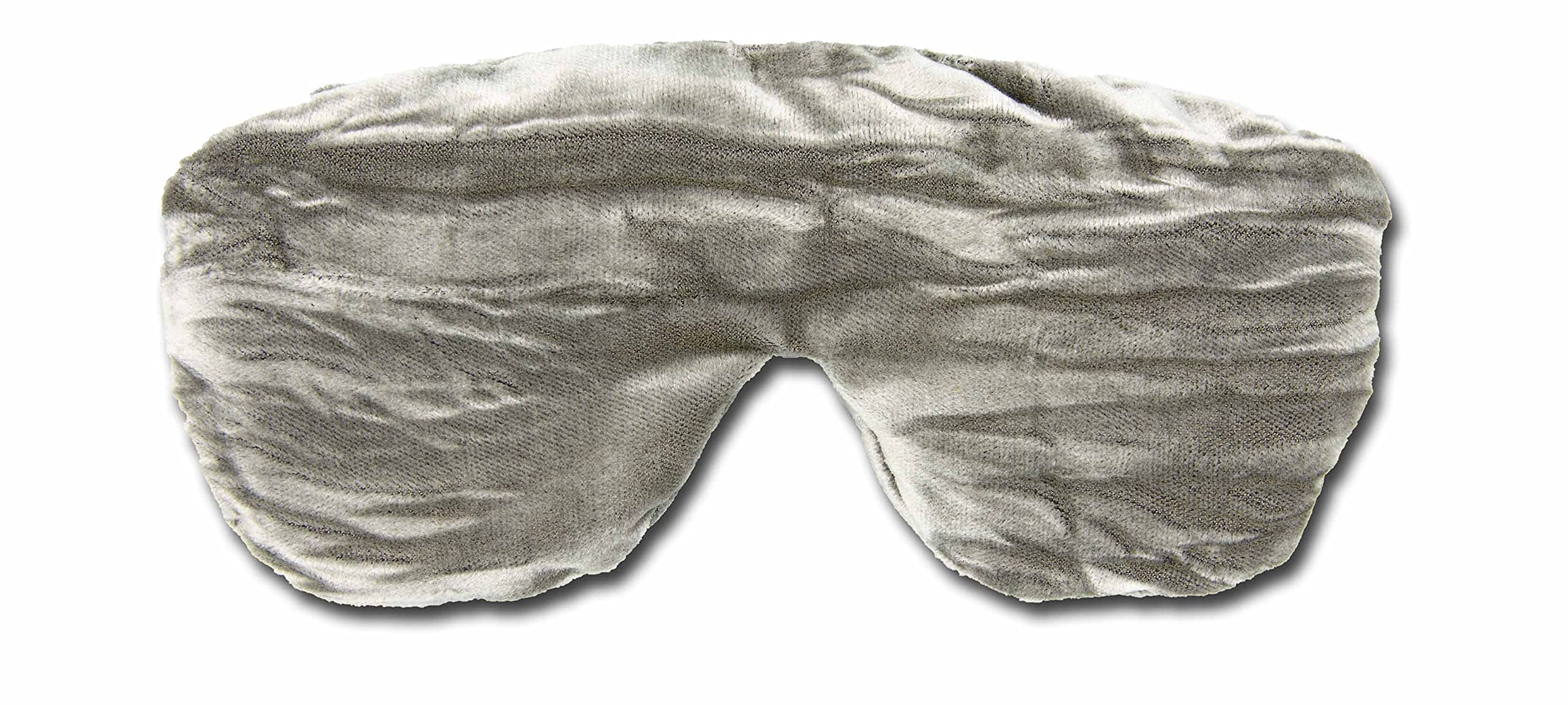 Handmade Weighted Lavender Aromatherapy Yoga Eye Mask Pillow with Flaxseed Fill - Satin & Velvet Adjustable Strap for Meditation, Sleep & Stress Relief - Perfect for Travel, Spa & Home Relaxation - Silver TEMFL-SV