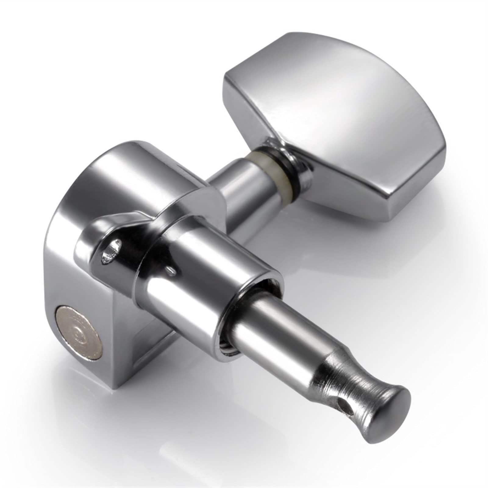 Premium 6-Piece Silver Acoustic Guitar Machine Heads - Left & Right Handed Tuning Pegs for Precise String Tuning | Perfect for Guitar Maintenance, Upgrades & Professional Performances