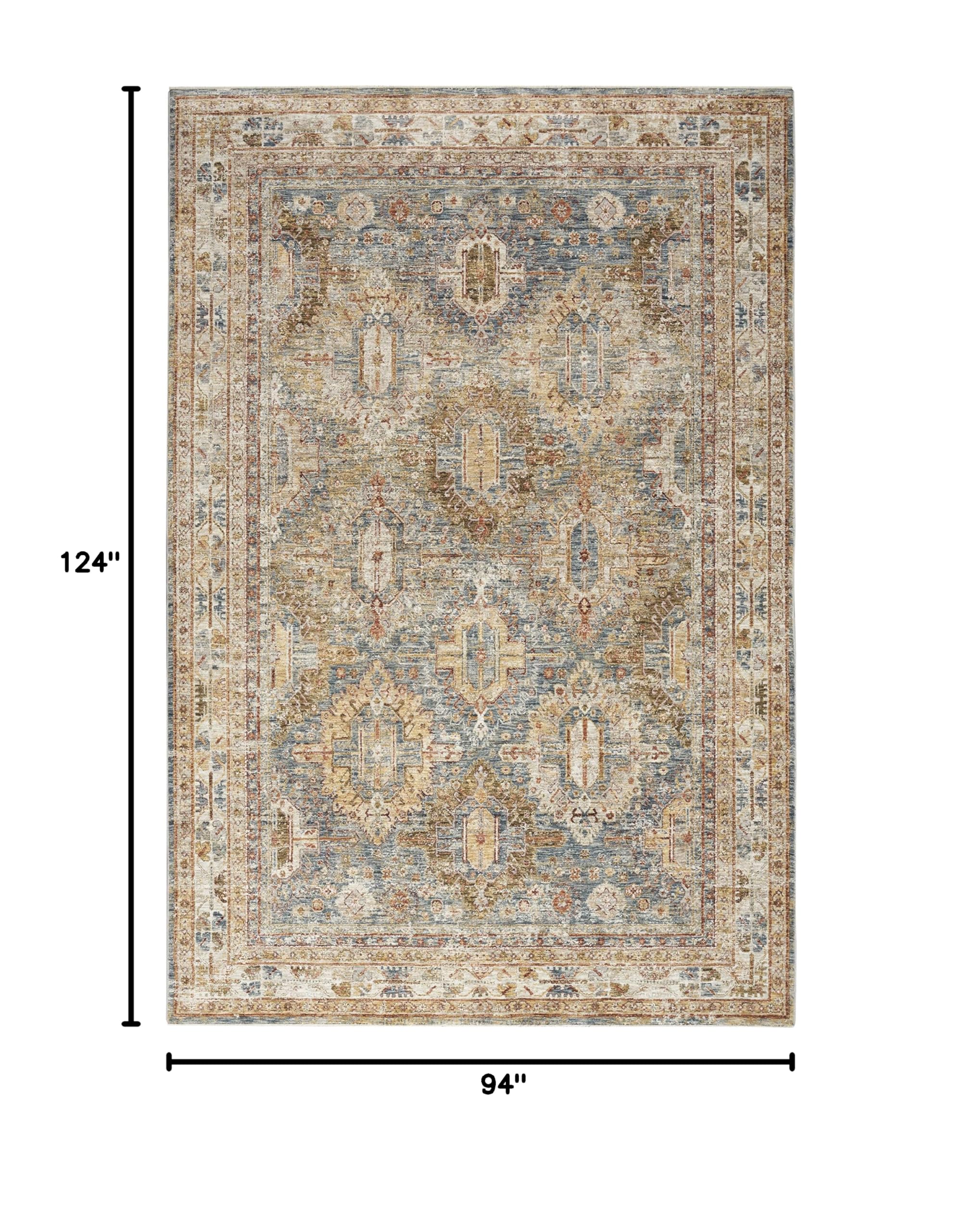 Nourison Petra Blue 7'10