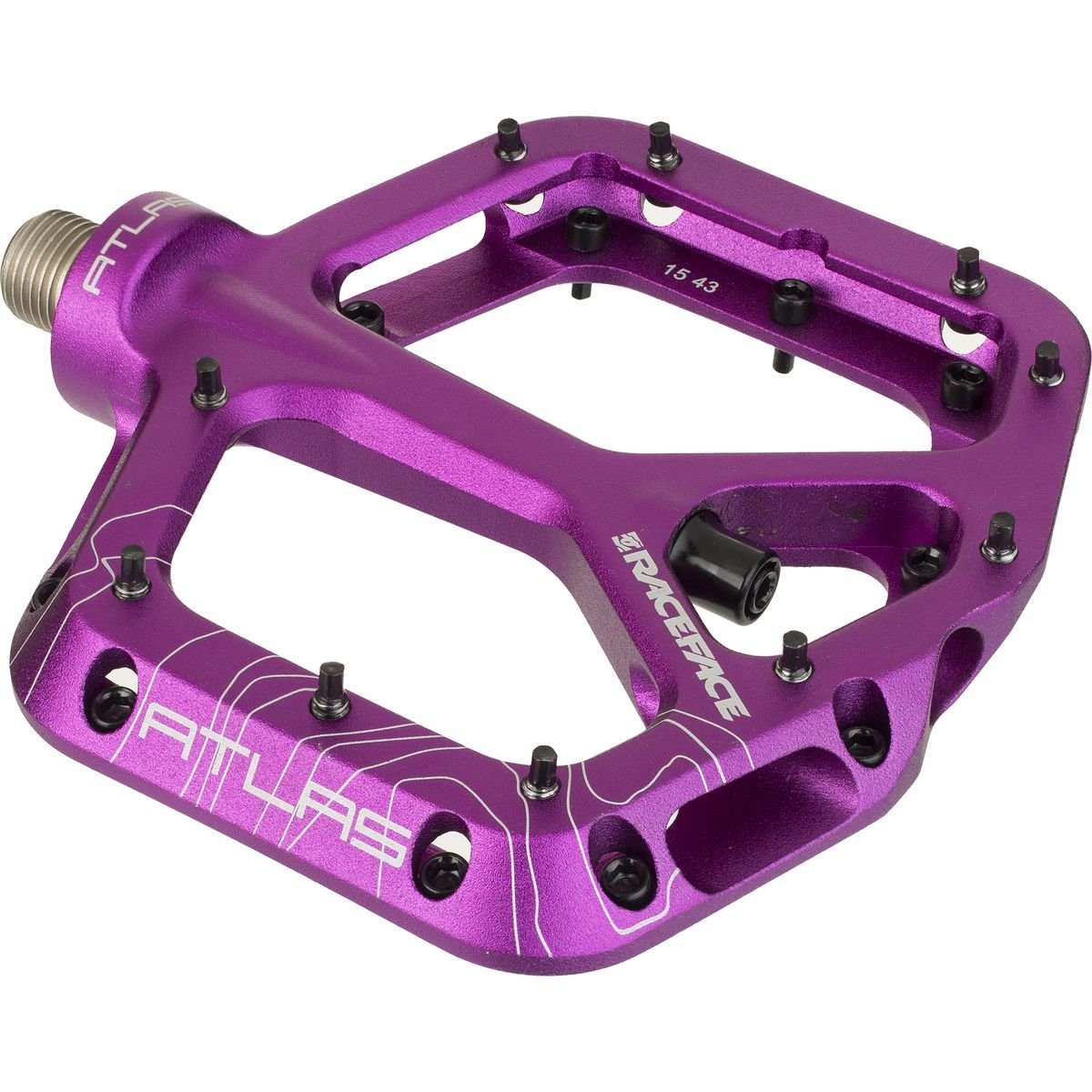 Race Face Atlas Mountain Bike Pedals - Durable Flat Pedals for MTB, BMX & Cycling - Ideal for Trail Riding, Downhill & Commuting