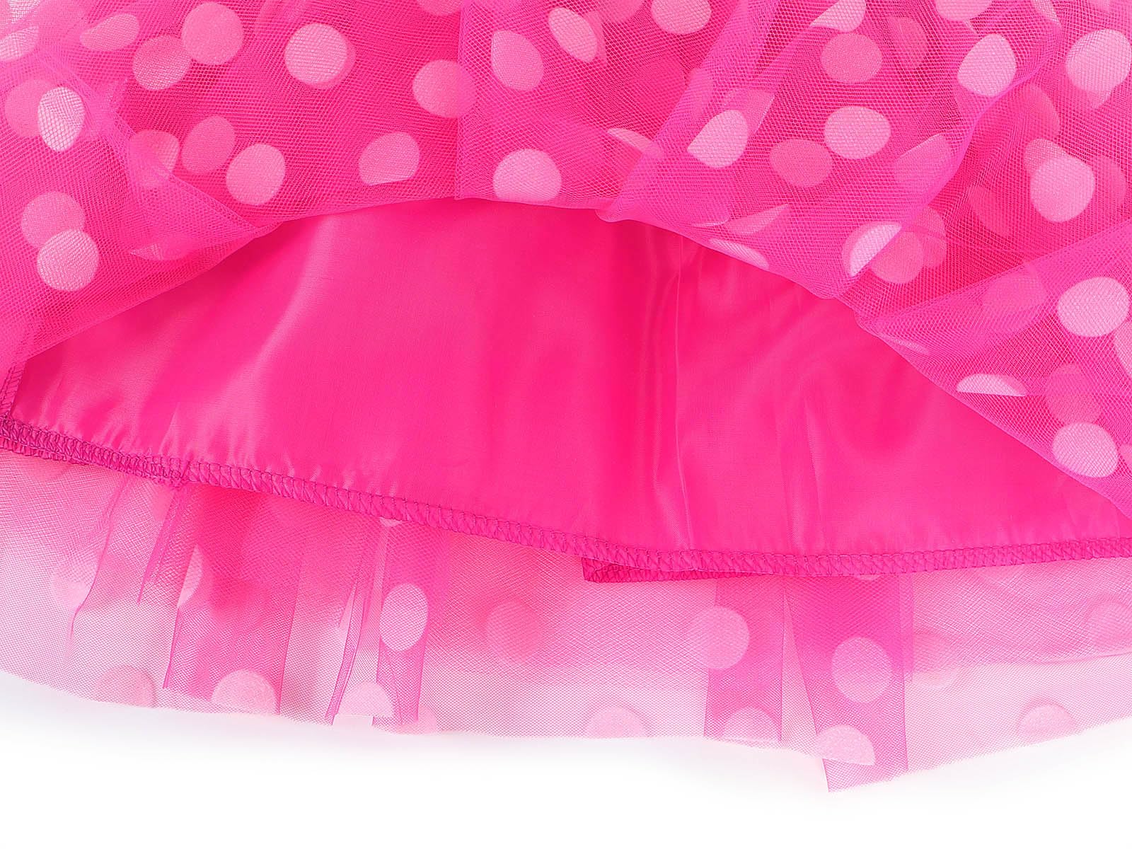 WonderBabe Toddler Girl Polka Dot Princess Dress Costume with Ears Headband - Christmas Birthday Party Outfit for Girls, Halloween Dress Up, Photo Shoot & Special Occasions