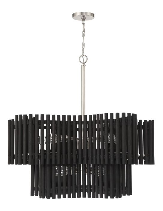 Craftmade Freeform 10-Light Chandelier - Modern Crystal Ceiling Light Fixture for Dining Room, Living Room & Bedroom Decor