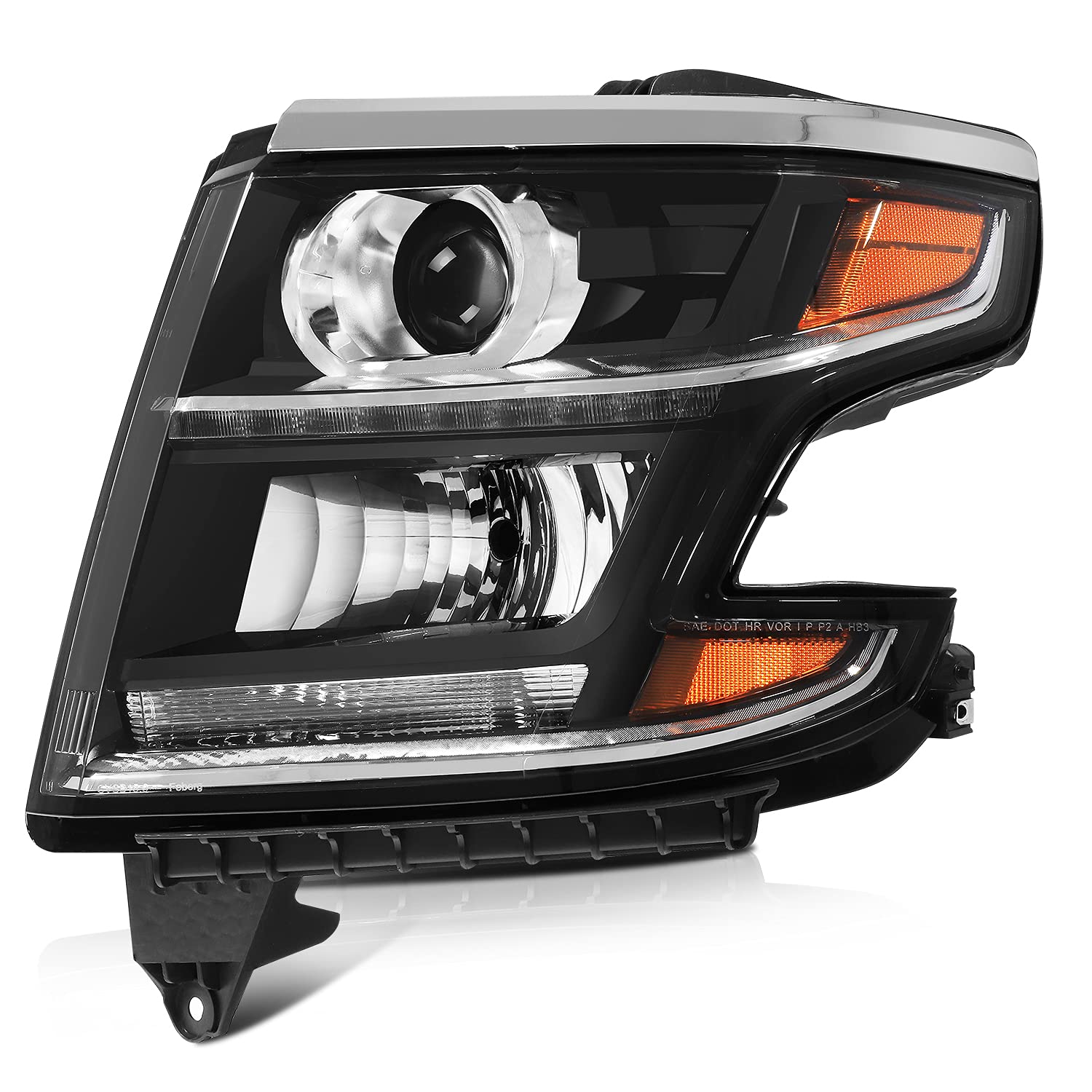 SCITOO Pair of LED Headlight Assembly for Chevrolet Suburban 2015-2020, Suburban 3500 HD 2016-2019 & Tahoe 2015-2020 - Replacement Headlights (Part #23387143, 23490006, Bulbs Not Included) - Perfect for Night Driving & Off-Road Adventures
