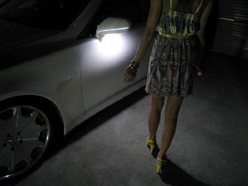 2-Pack Xenon White 168 2825 18 SMD T10 LED Bulbs - Super Bright Replacement for Under Mirror Puddle Lights - Perfect for Car Interior Lighting, Door Courtesy Lights, and Footwell Illumination