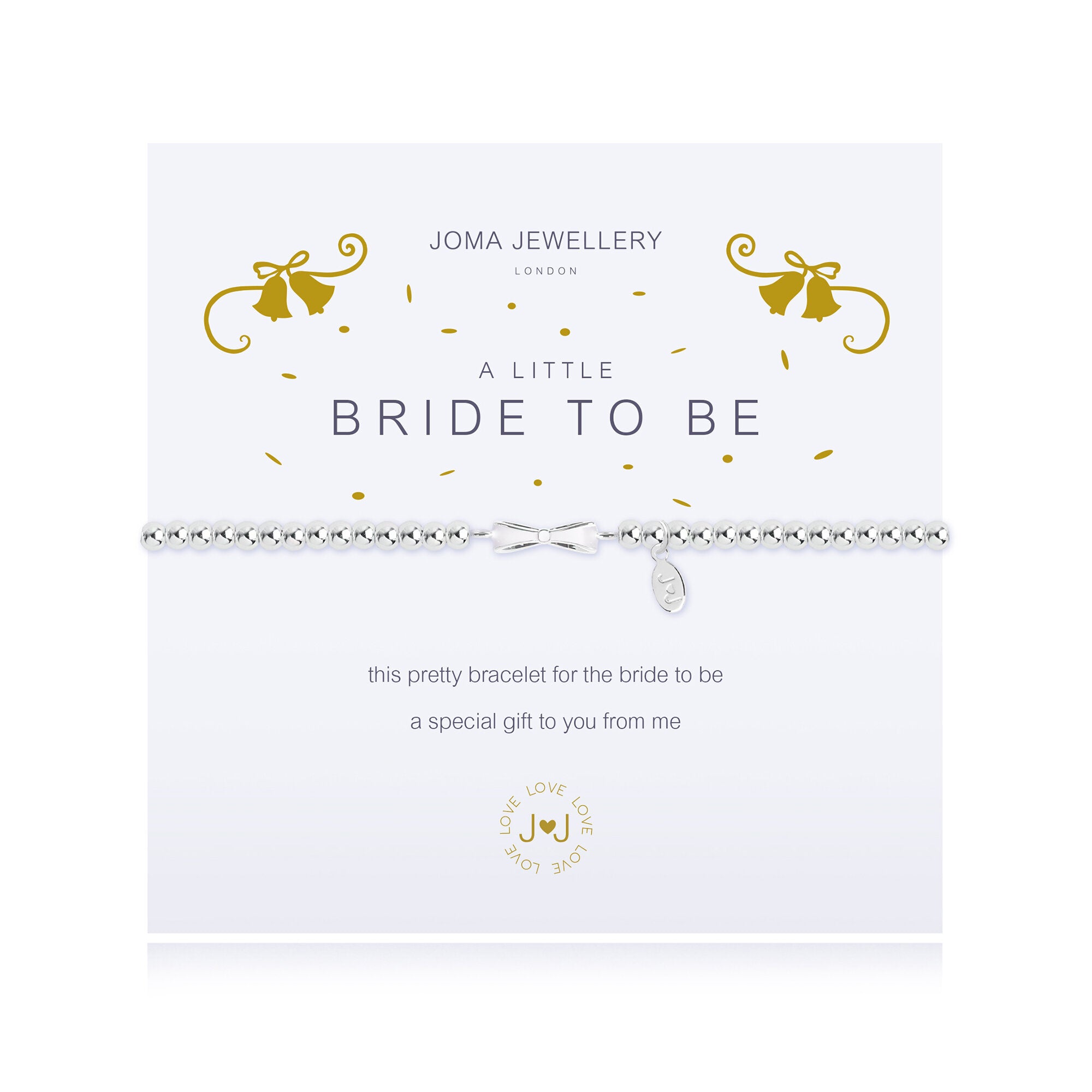 Joma Jewellery Bracelet - A Little Bride To Be - Perfect for Bridal Showers, Weddings & Special Occasions
