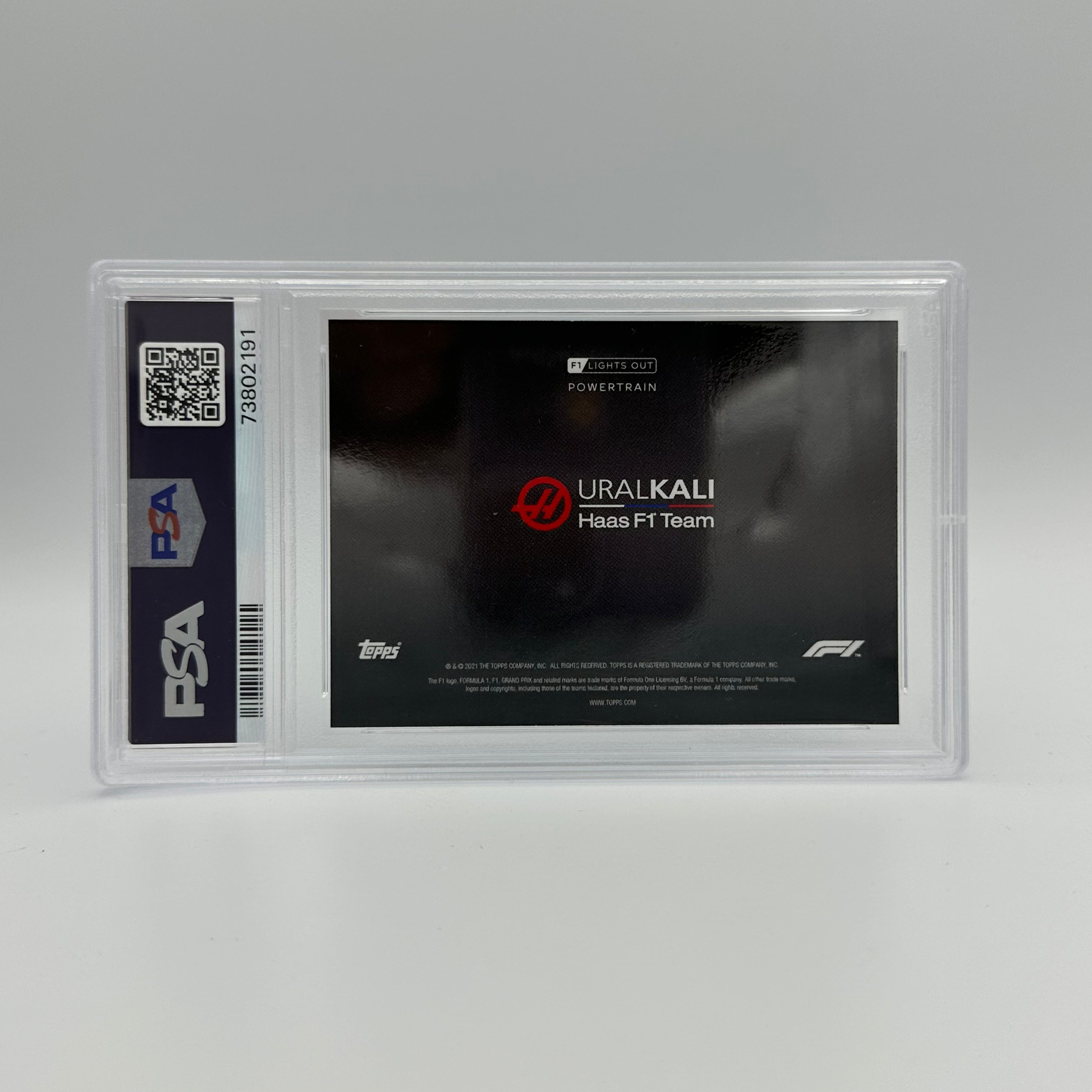 PSA 10 Graded 2021 Uralkali Haas F1 Team Power Train Blue Racing Card - Perfect for F1 Collectors & Motorsport Memorabilia Displays