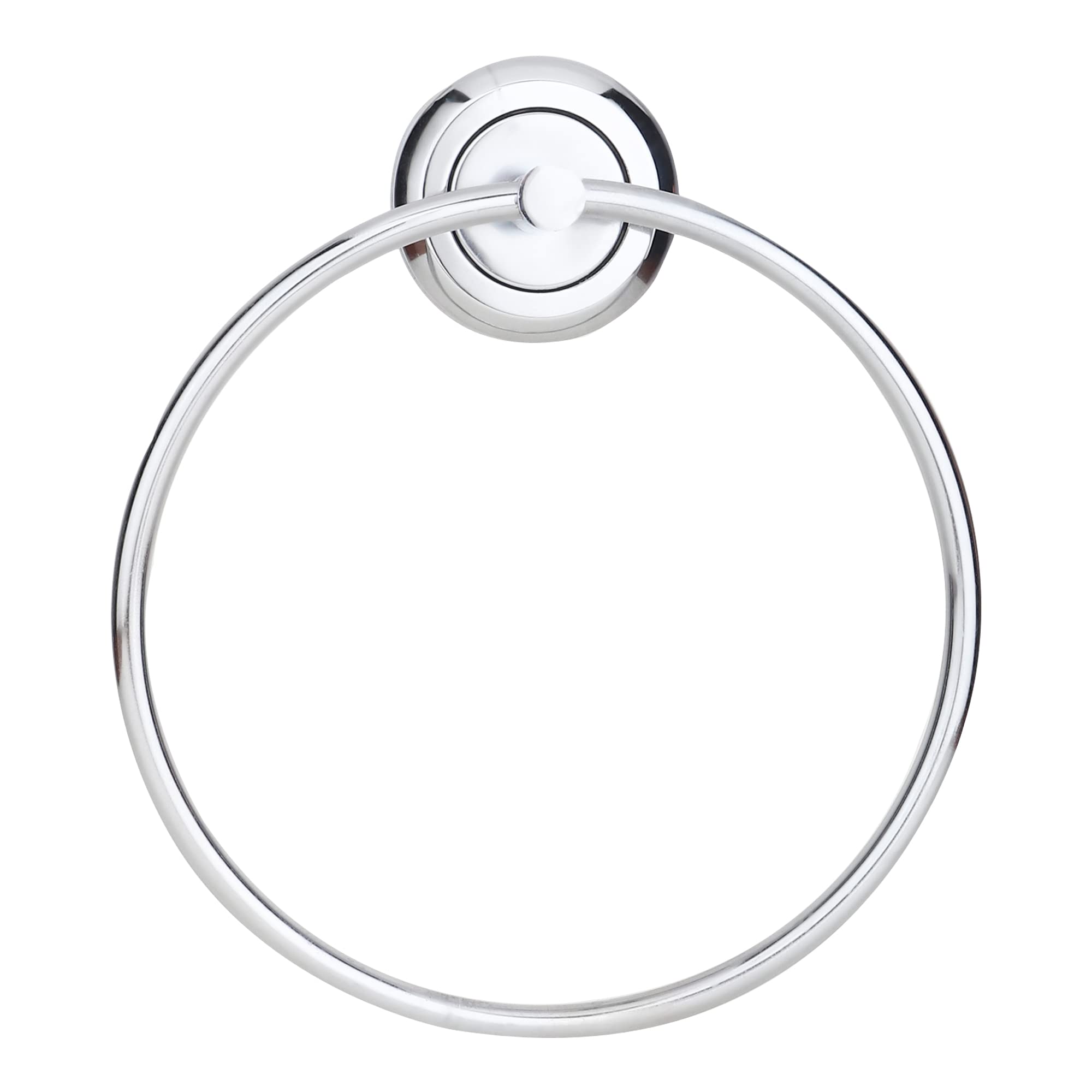 BHANMATI 304 Stainless Steel Towel Ring Holder - Chrome Finish Bathroom Accessory for Wash Basin & Vanity | Durable Napkin & Hand Towel Hanger | Includes Mounting Screws (Set of 1) | Perfect for Modern Bathrooms, Powder Rooms & Spa Decor