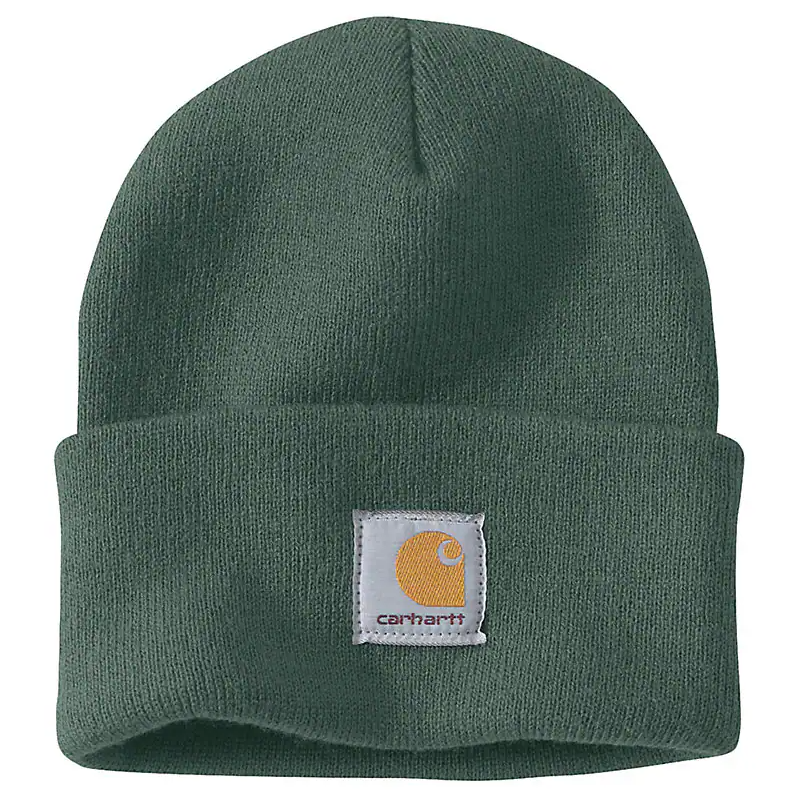 Carhartt Knit Cuffed Beanie for Men & Women - Warm Winter Hat in Frosted Balsam Color - Perfect for Outdoor Activities, Skiing, and Cold Weather Protection