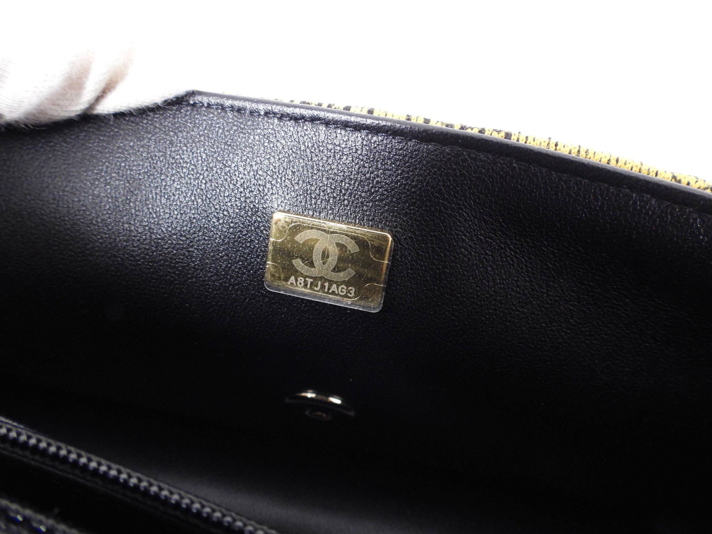 Chanel 22S Jersey Logo Mini Stripe Classic Flap Bag - Luxury Designer Crossbody Purse for Women | Perfect for Date Night, Parties & Special Occasions