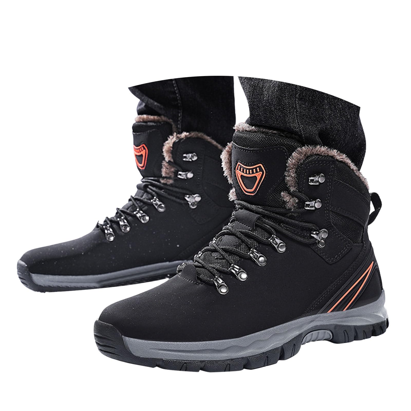 **Men's Waterproof Hiking Boots - Lightweight, Breathable & Non-Slip Winter Trekking Shoes for Outdoor Sports, Climbing & Snow Adventures**    *(Perfect for Mountain Trails, Camping, Backpacking & Cold Weather Activities)*