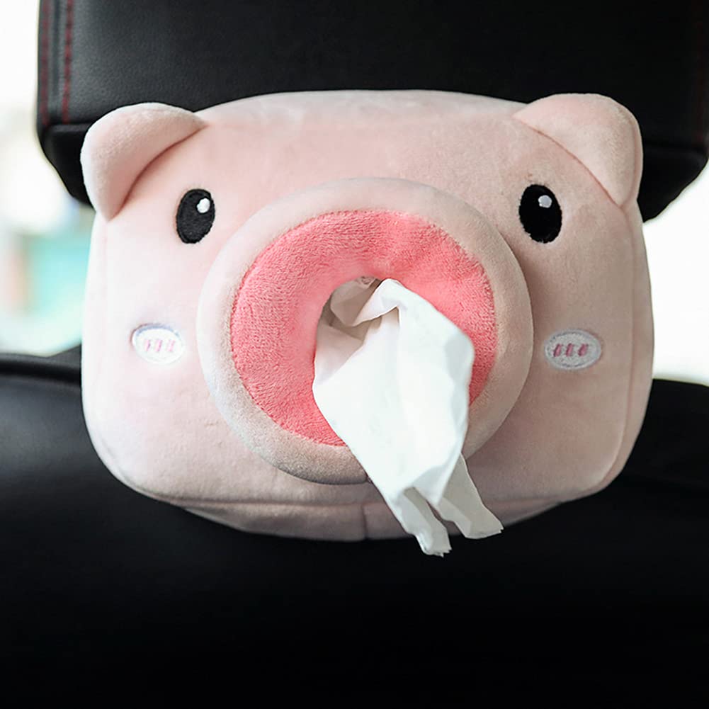 Funny Cartoon Tissue Box Cover - Pig, Whale & Deer Shaped Toilet Paper Dispenser Organizer for Car, Bathroom, Bedroom | Cute Napkin Tray & Paper Towel Holder for Vanity Countertops & Dressers